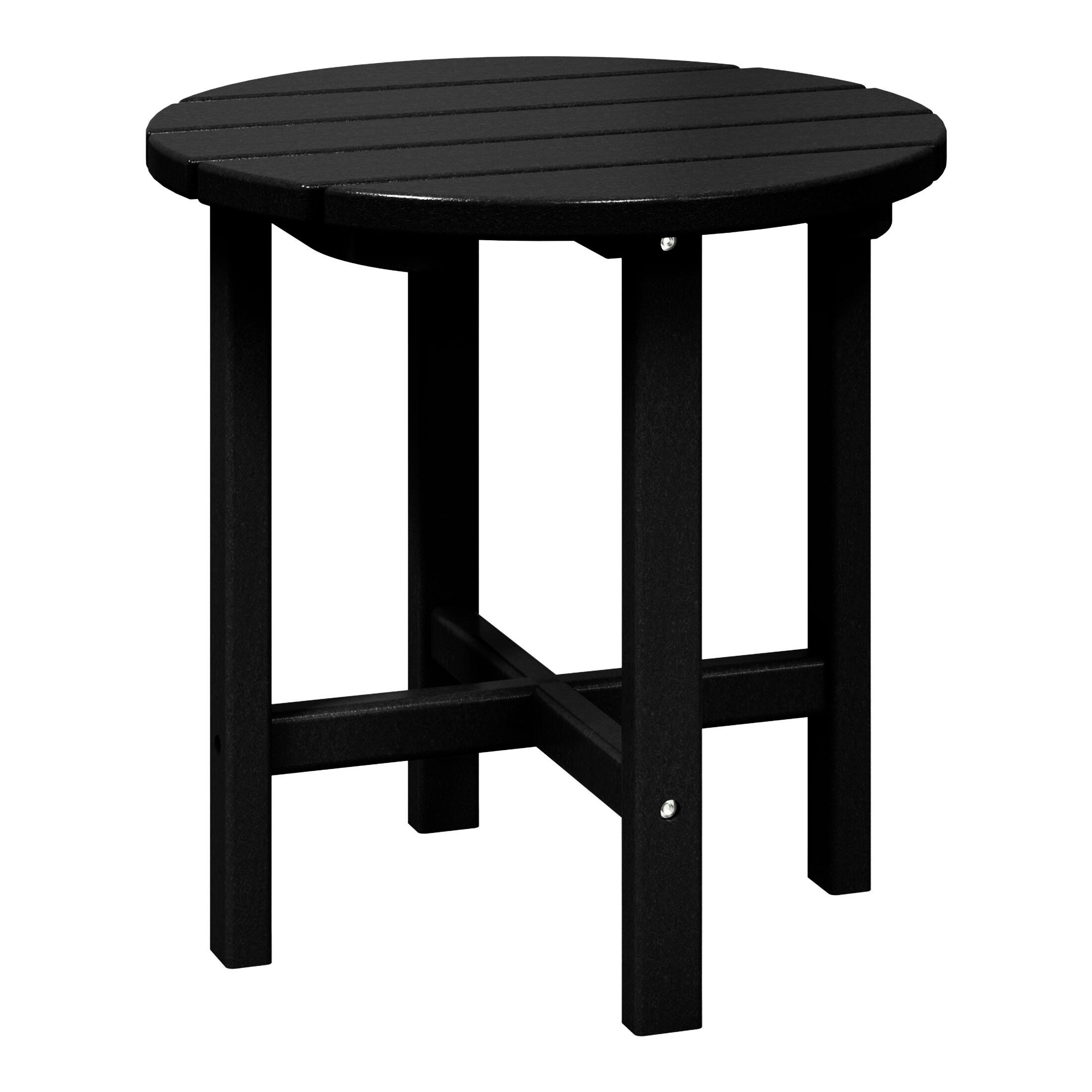 Seaside Outdoor Side Table, Black, large