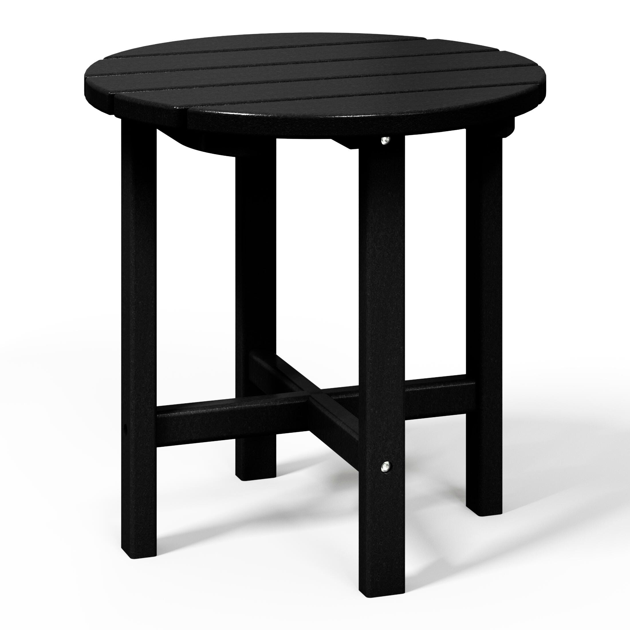 Seaside Outdoor Side Table, Black, large