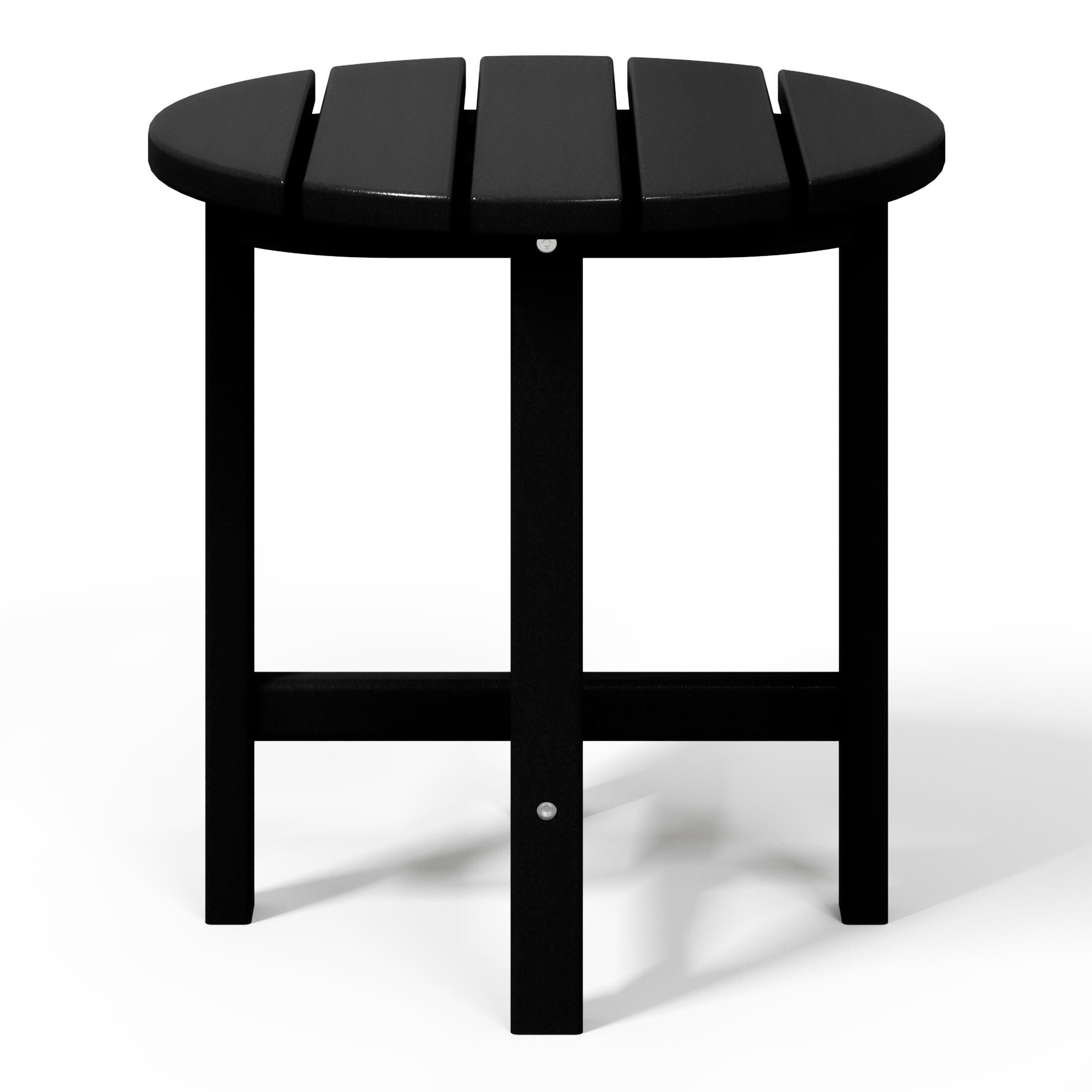 Seaside Outdoor Side Table, Black, large