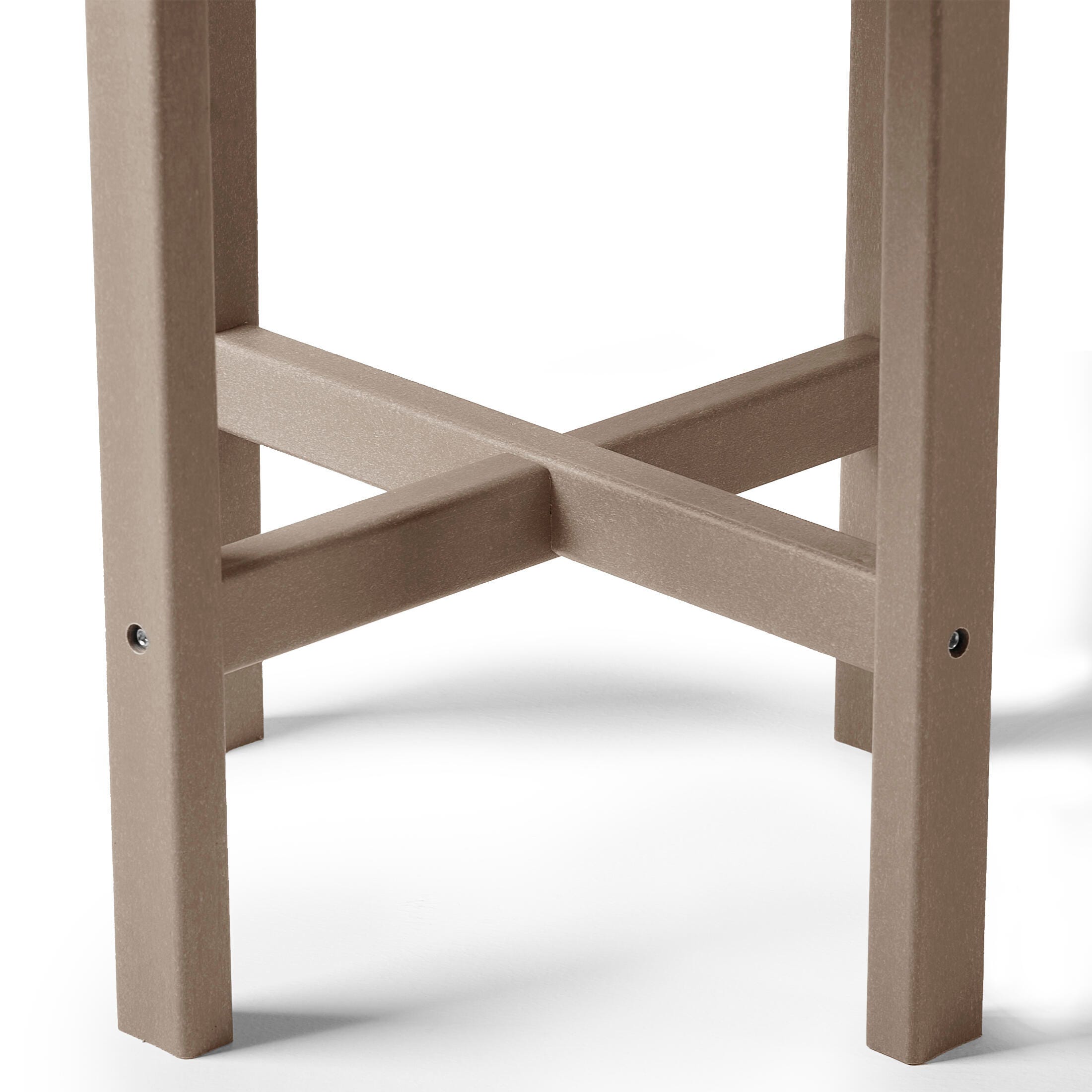 Seaside Outdoor Side Table, Weathered Wood, large