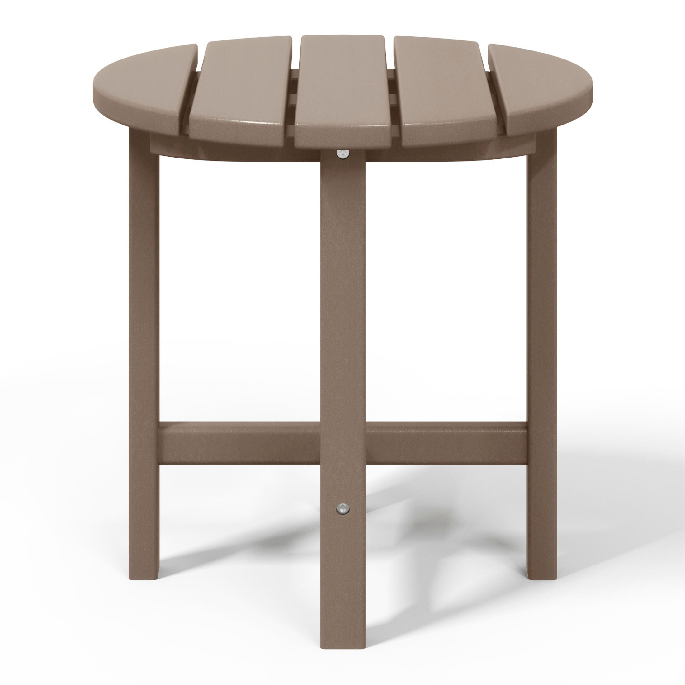 Seaside Outdoor Side Table, Weathered Wood, large