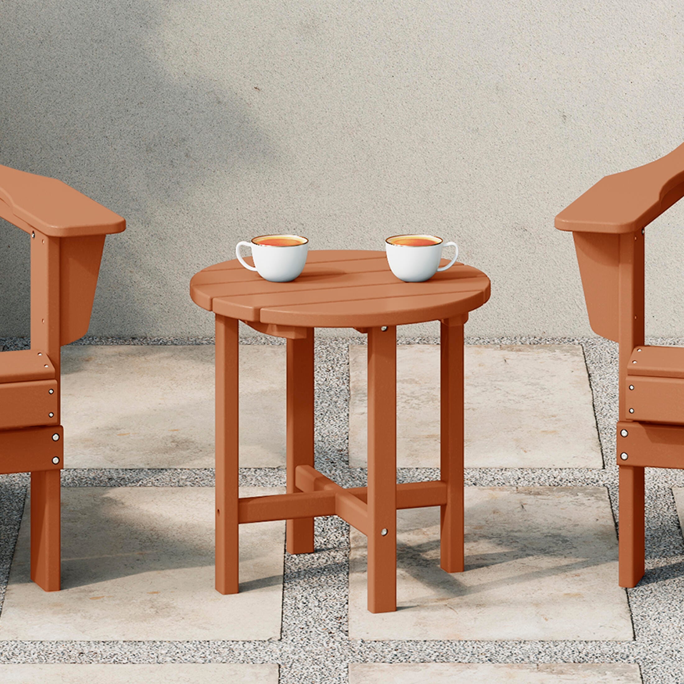 Seaside Outdoor Side Table, Teak, rollover