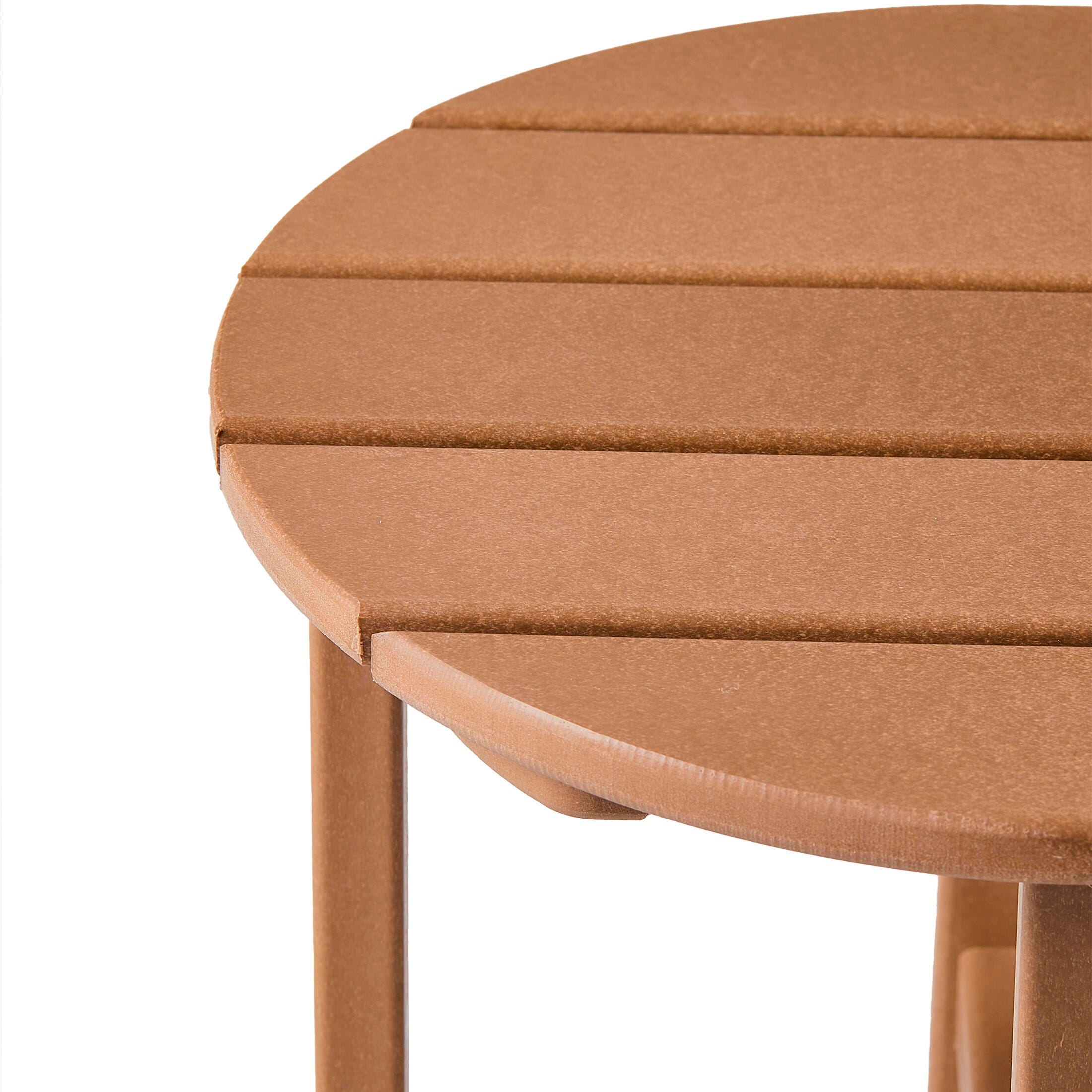 Seaside Outdoor Side Table, Teak, large