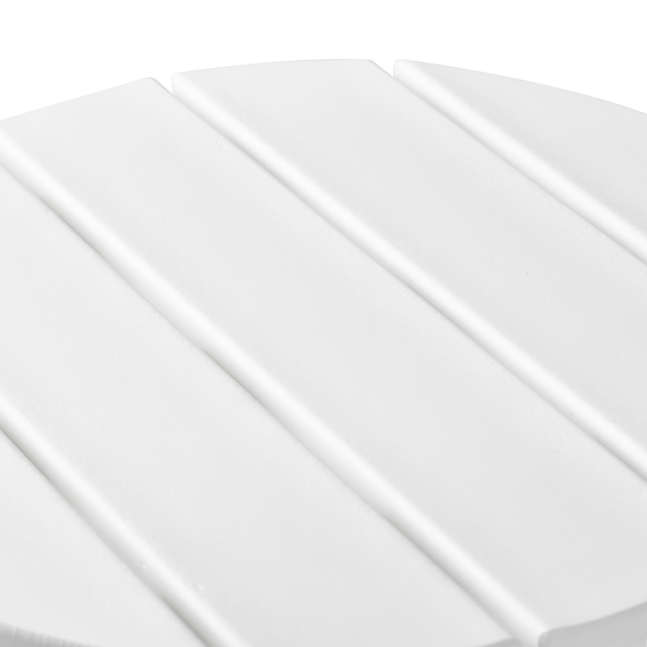 Seaside Outdoor Side Table, White, large