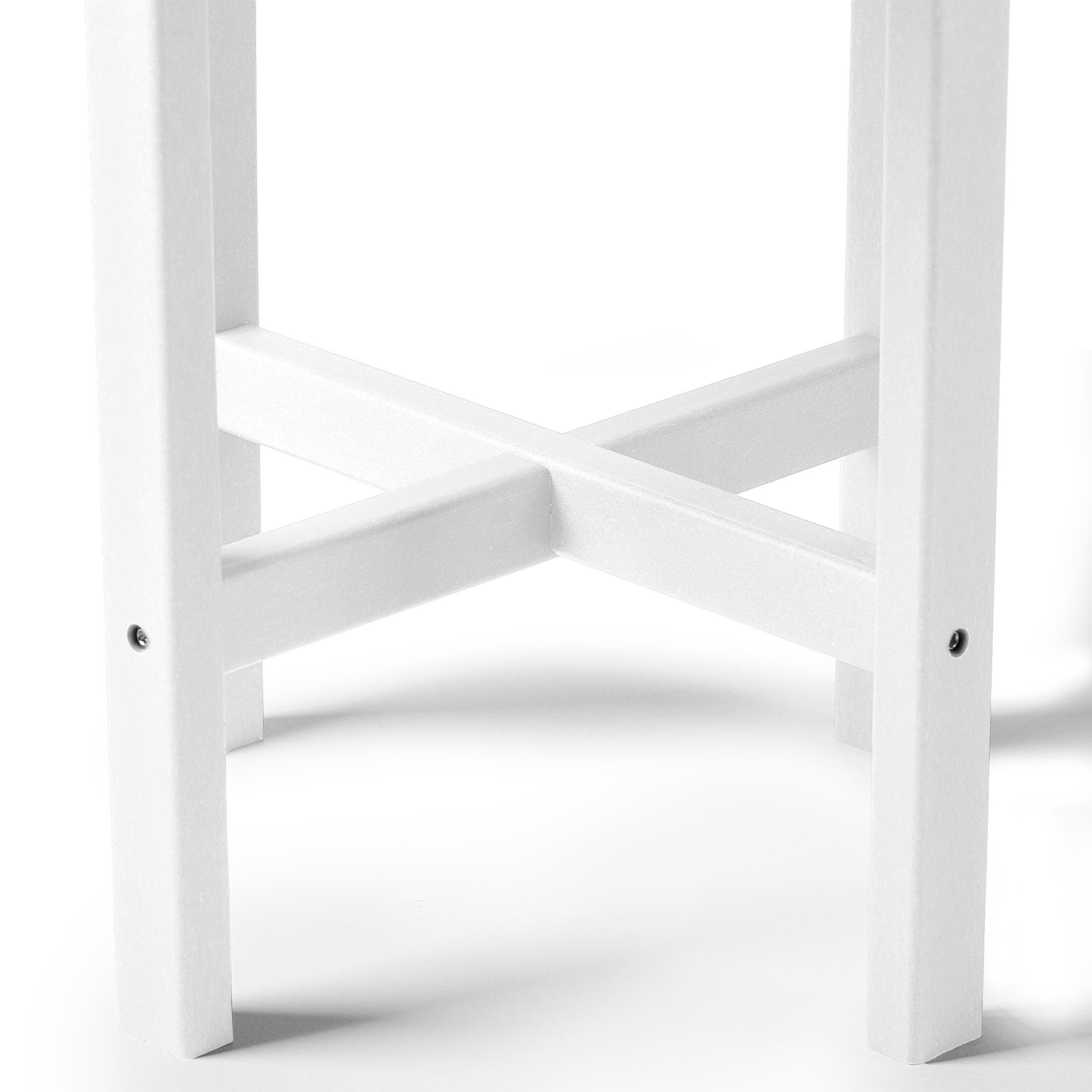 Seaside Outdoor Side Table, White, large
