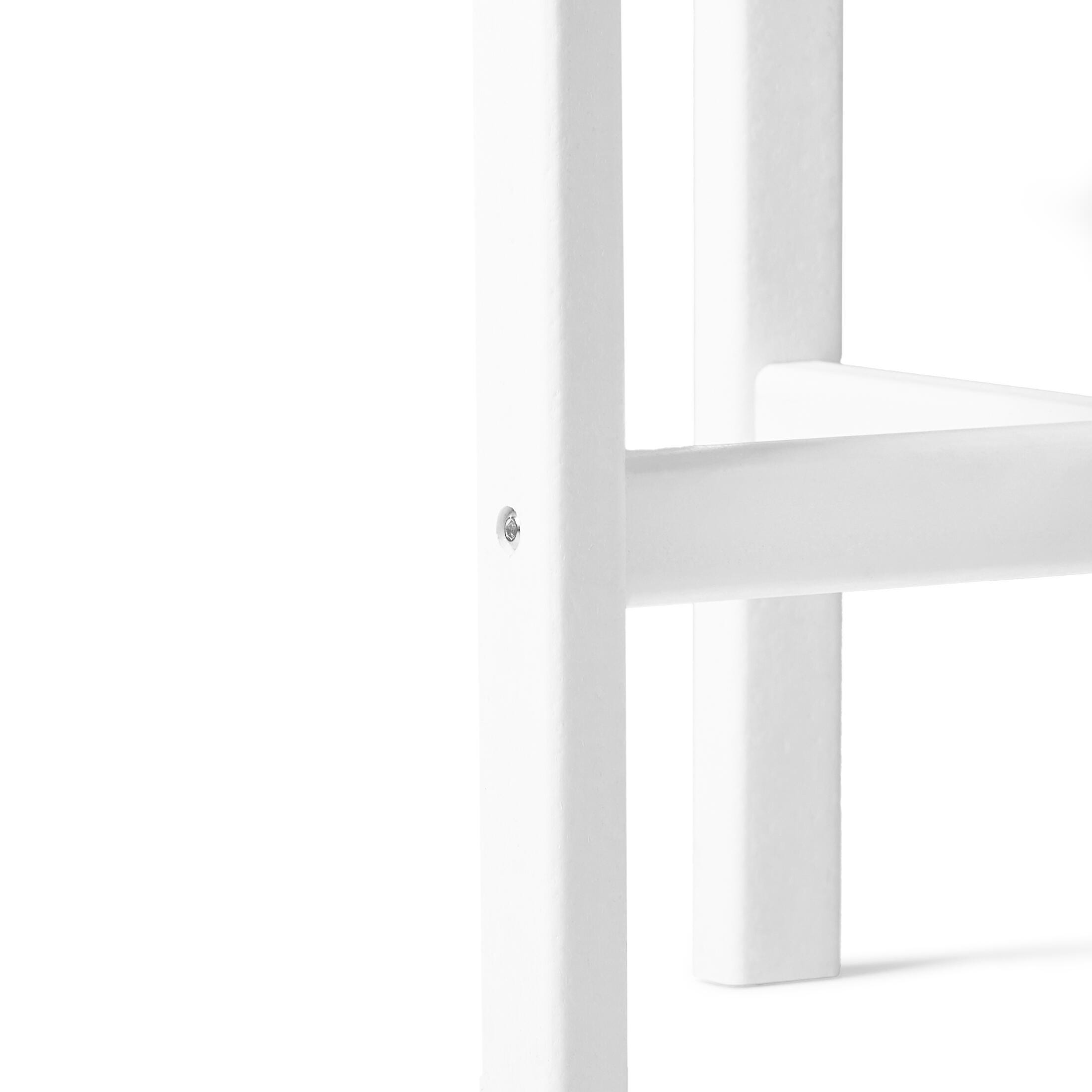 Seaside Outdoor Side Table, White, large