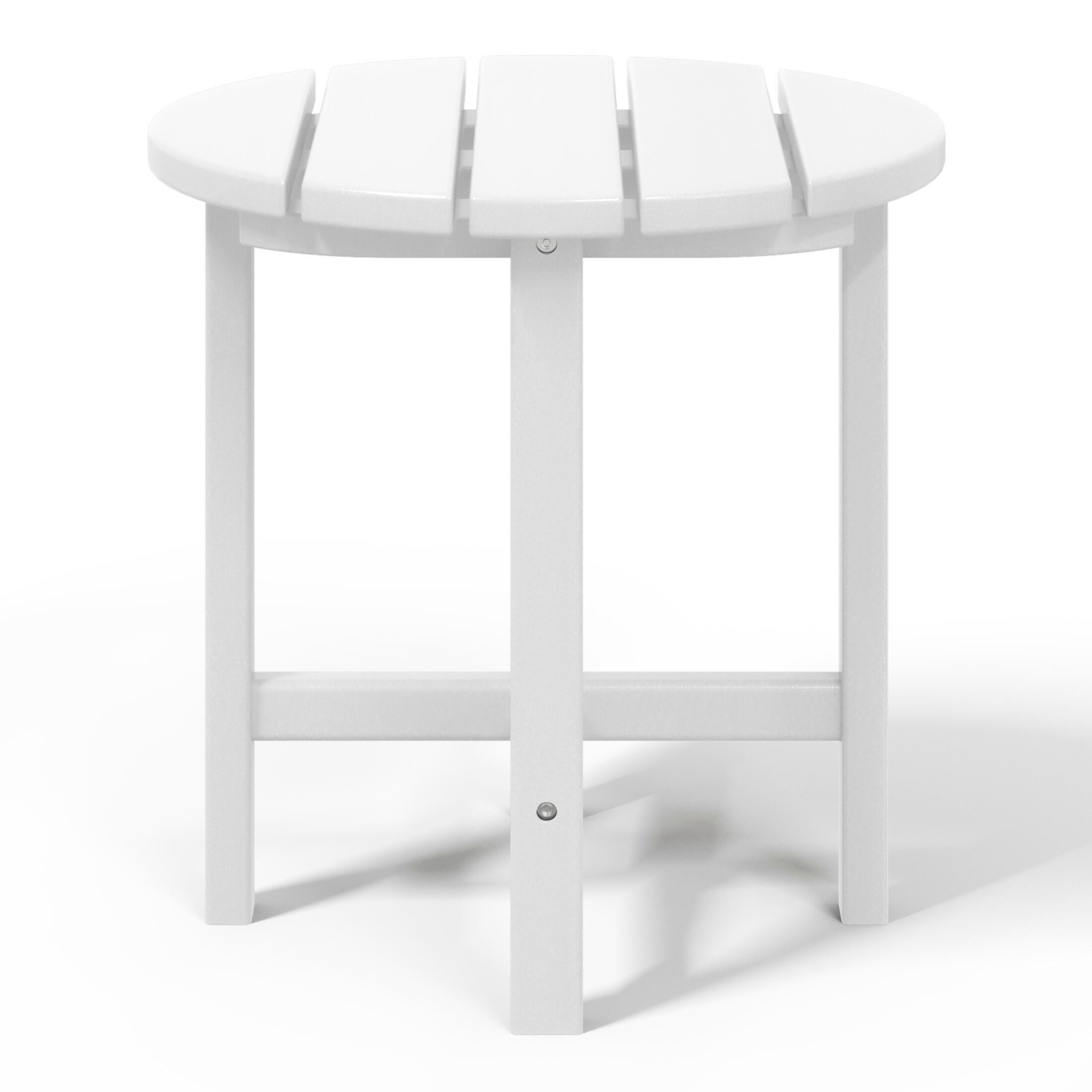 Seaside Outdoor Side Table, White, large