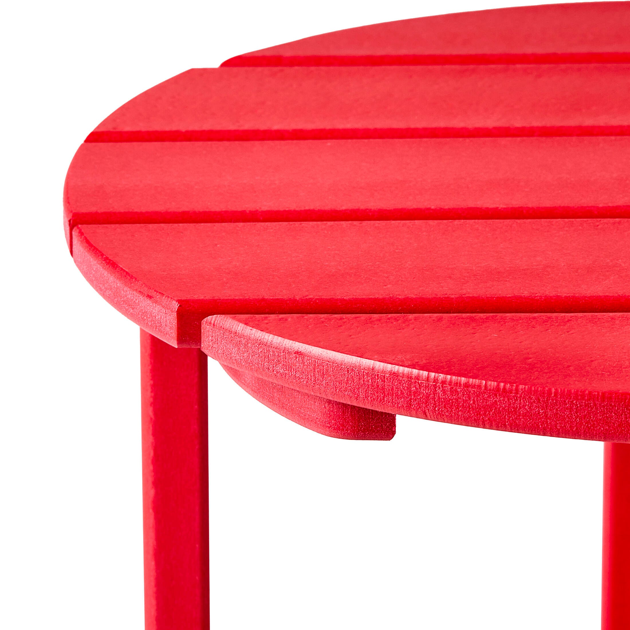 Seaside Outdoor Side Table, Red, large