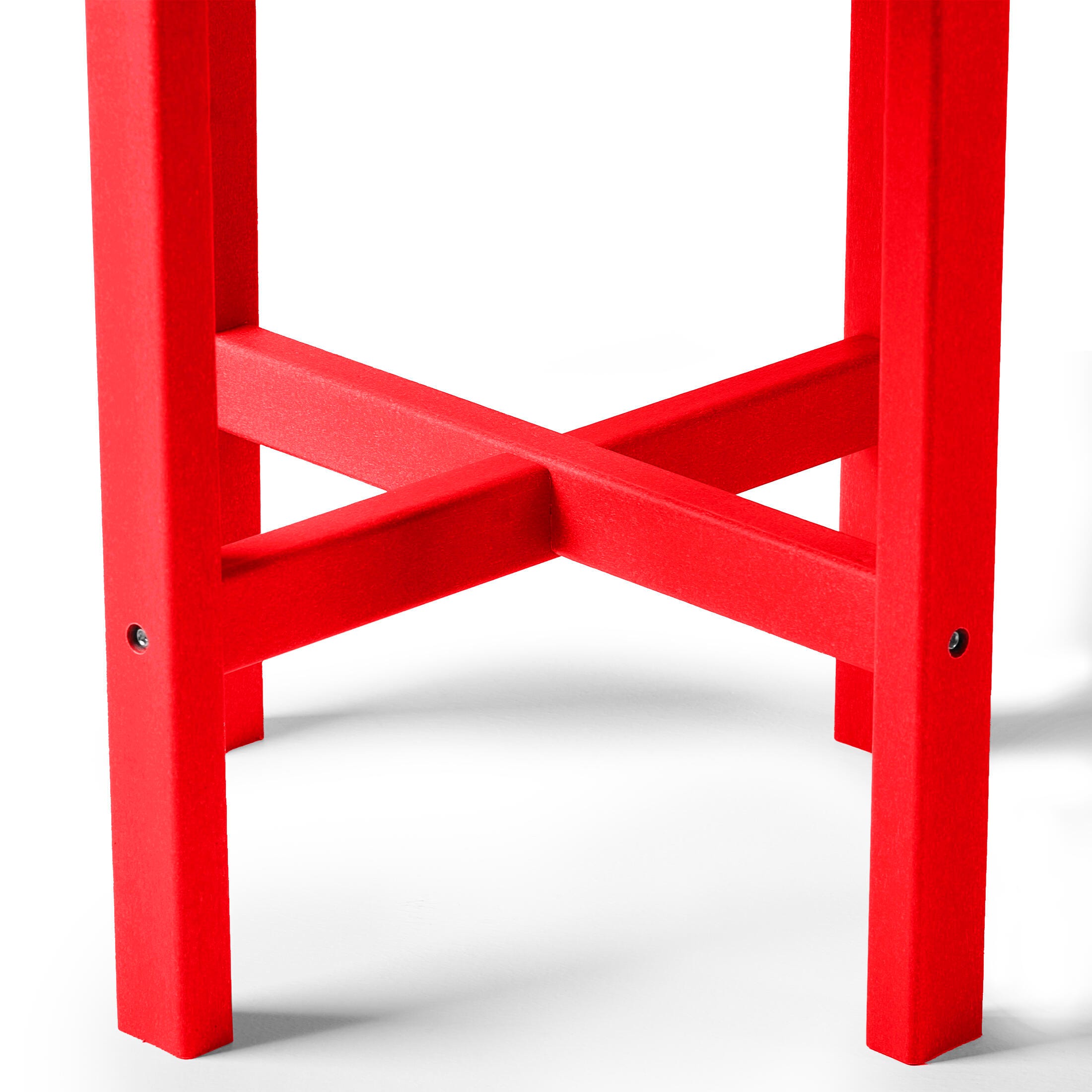 Seaside Outdoor Side Table, Red, large