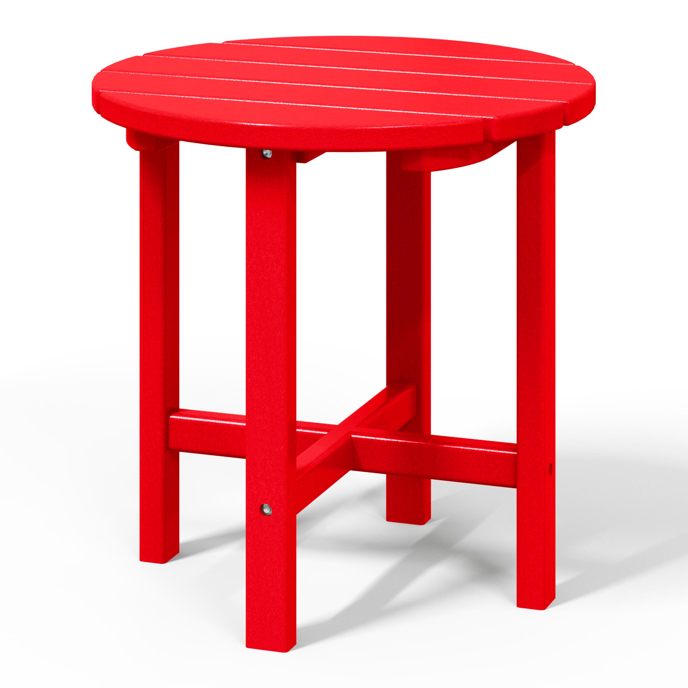 Seaside Outdoor Side Table, Red, large