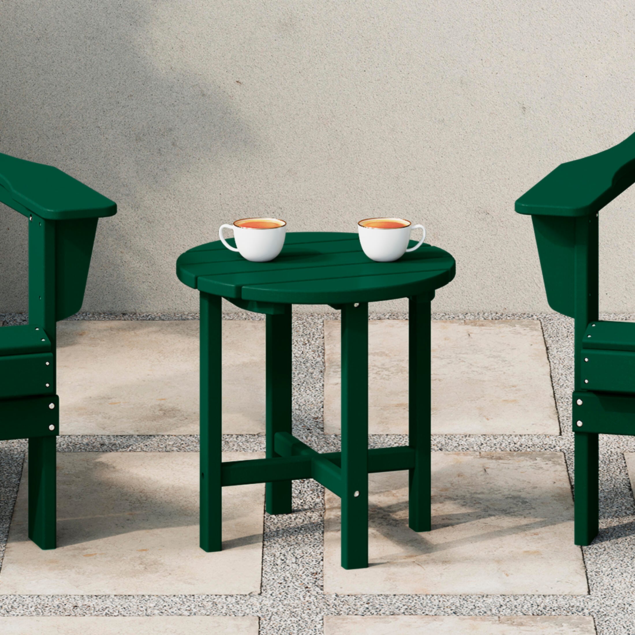 Seaside Outdoor Side Table, Dark Green, rollover