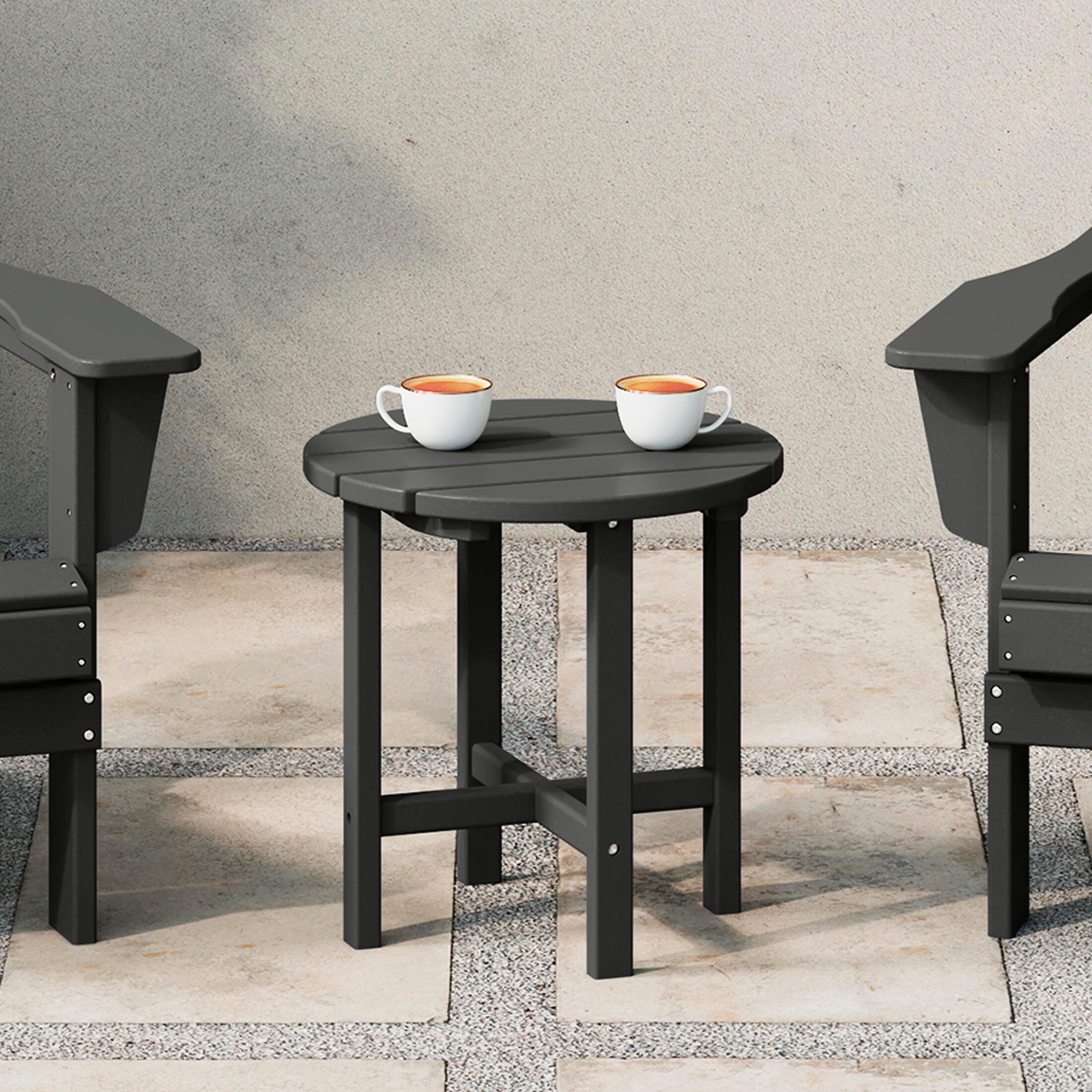 Seaside Outdoor Side Table, Gray, rollover