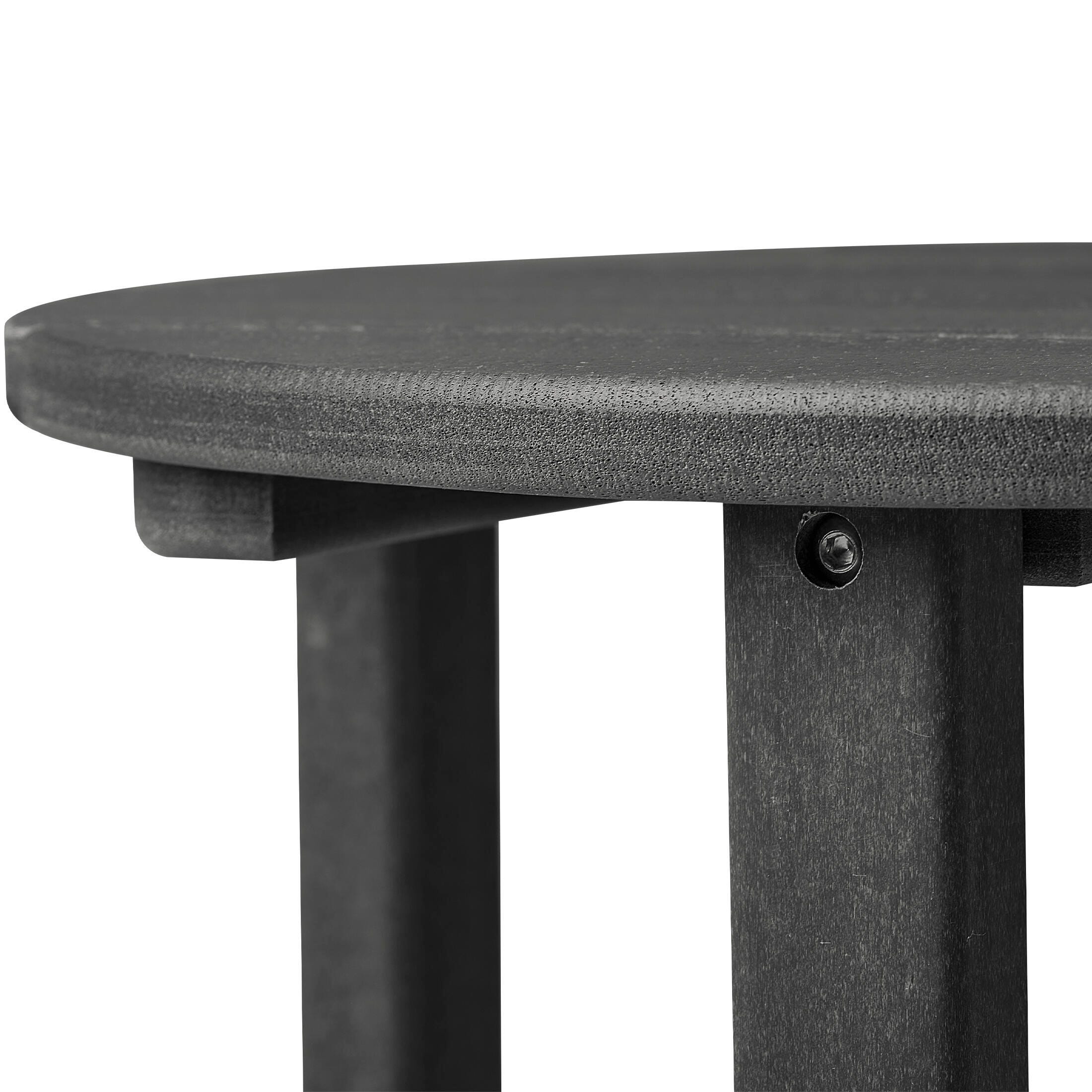 Seaside Outdoor Side Table, Gray, large