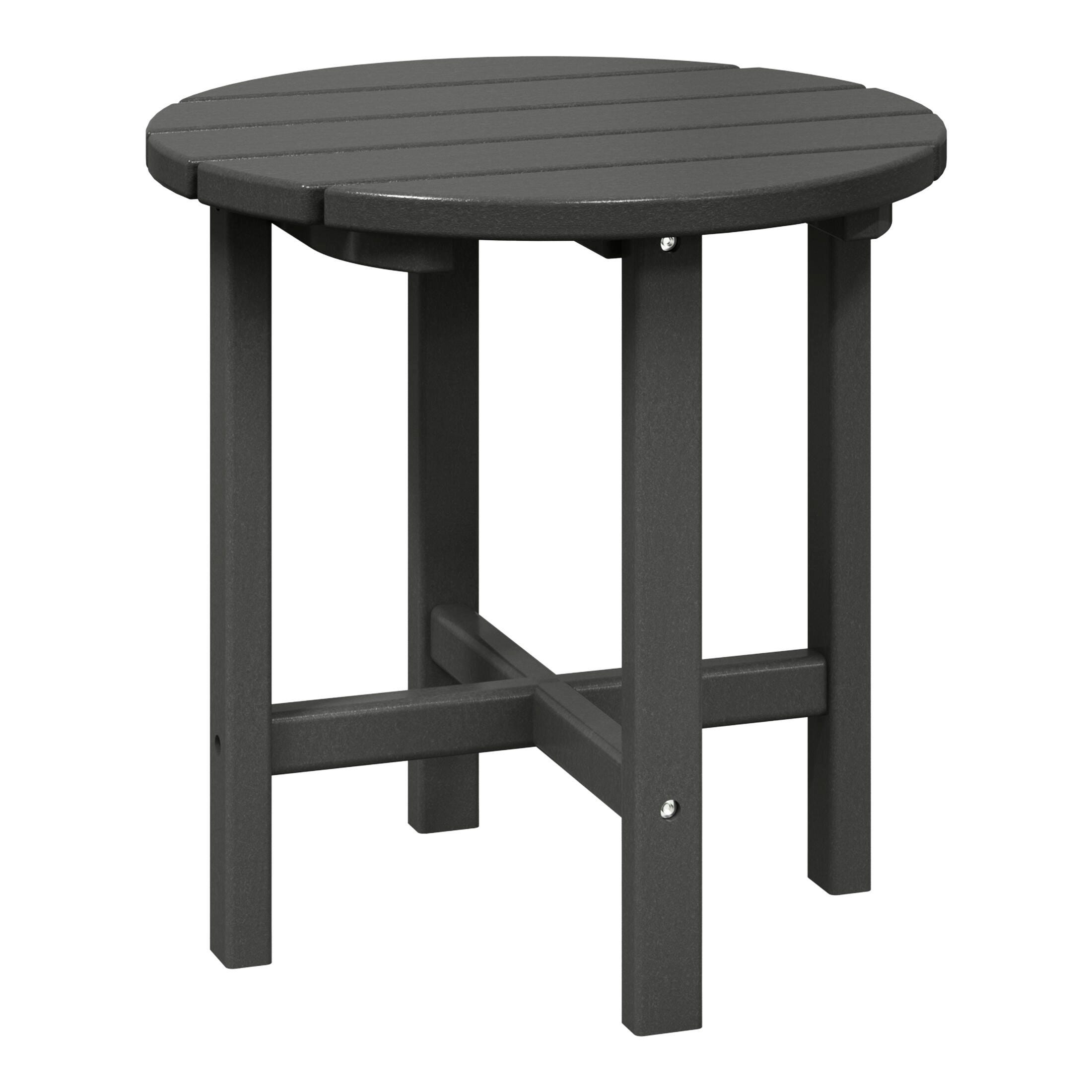 Seaside Outdoor Side Table, Gray, large