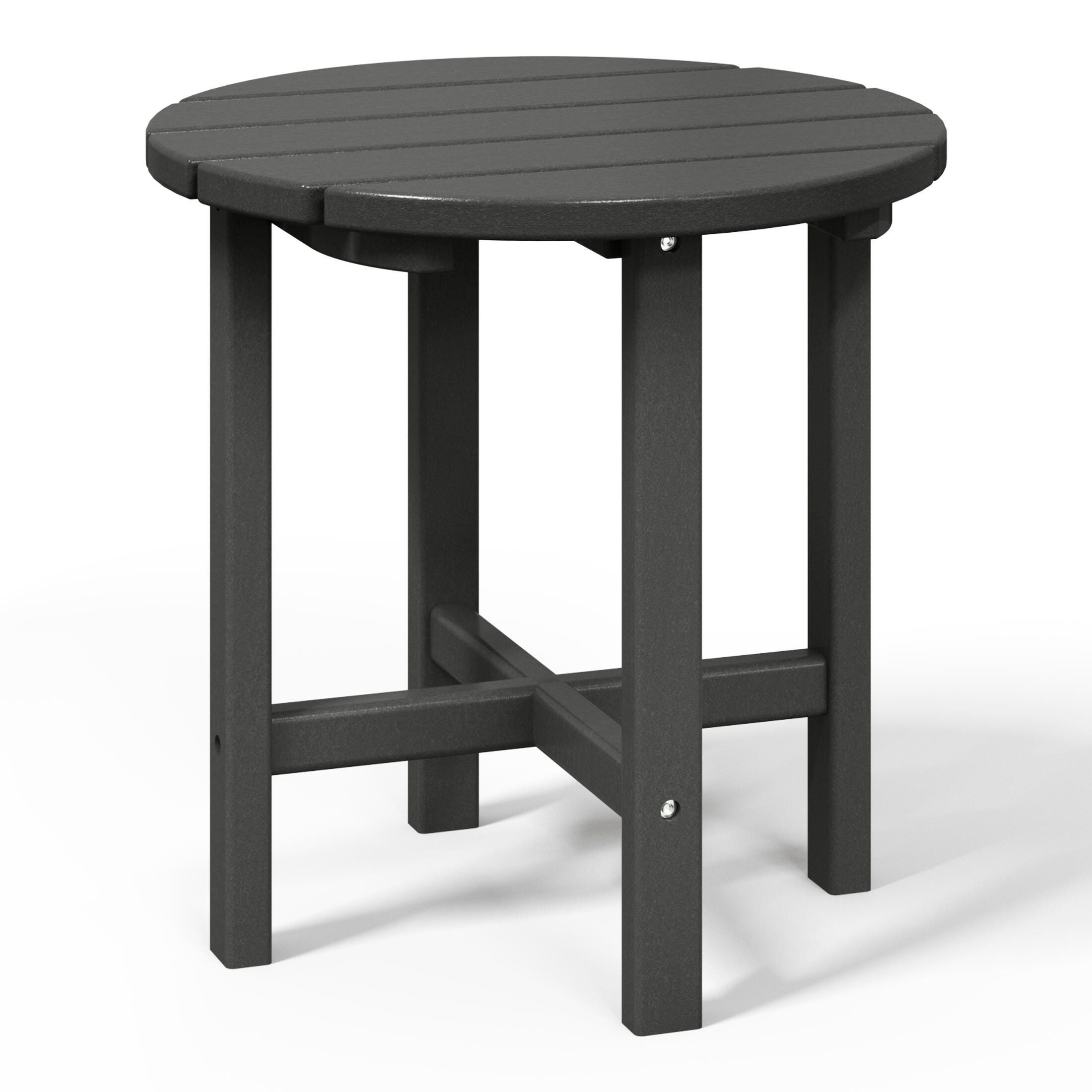 Seaside Outdoor Side Table, Gray, large