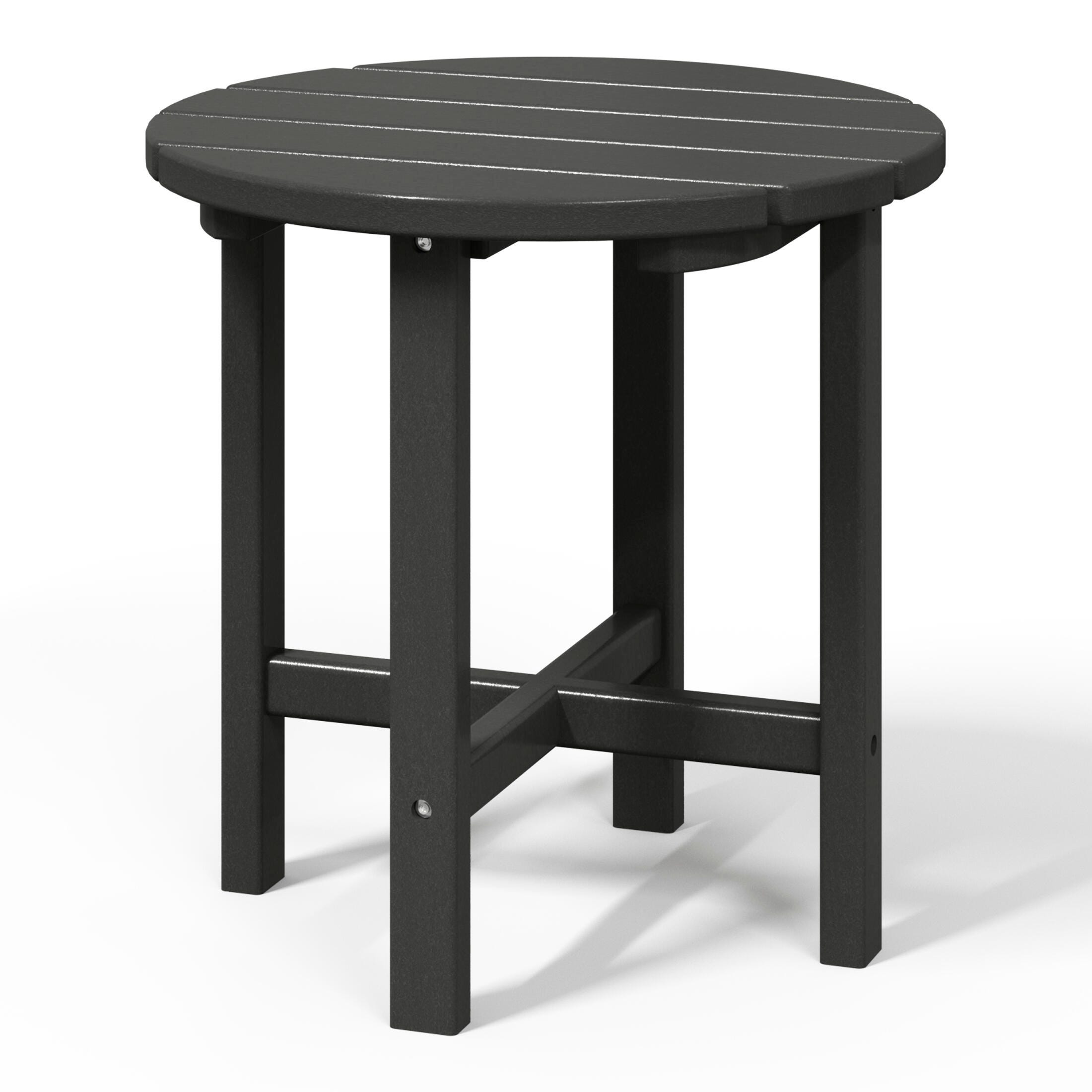 Seaside Outdoor Side Table, Gray, large