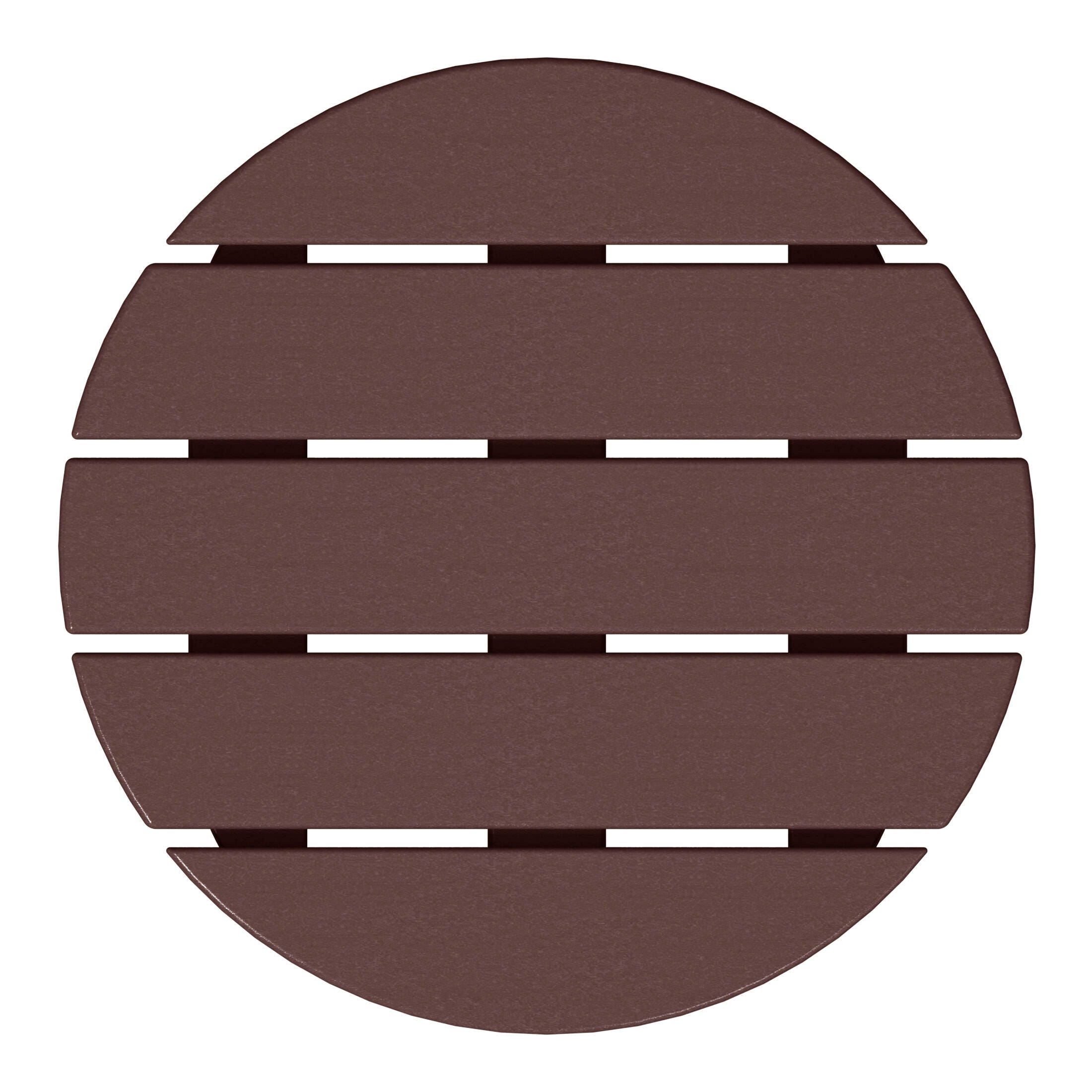 Seaside Outdoor Side Table, Dark Brown, large