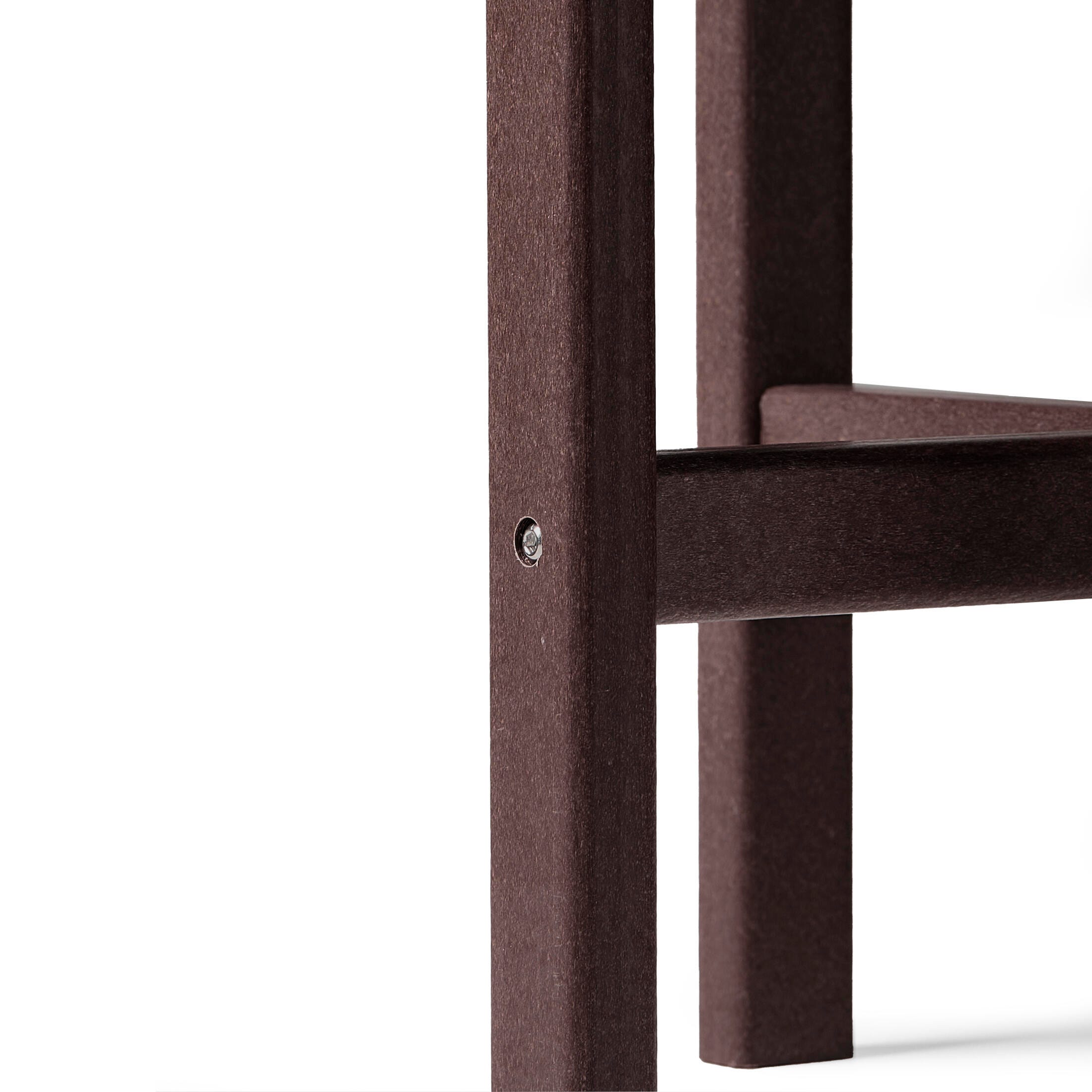 Seaside Outdoor Side Table, Dark Brown, large