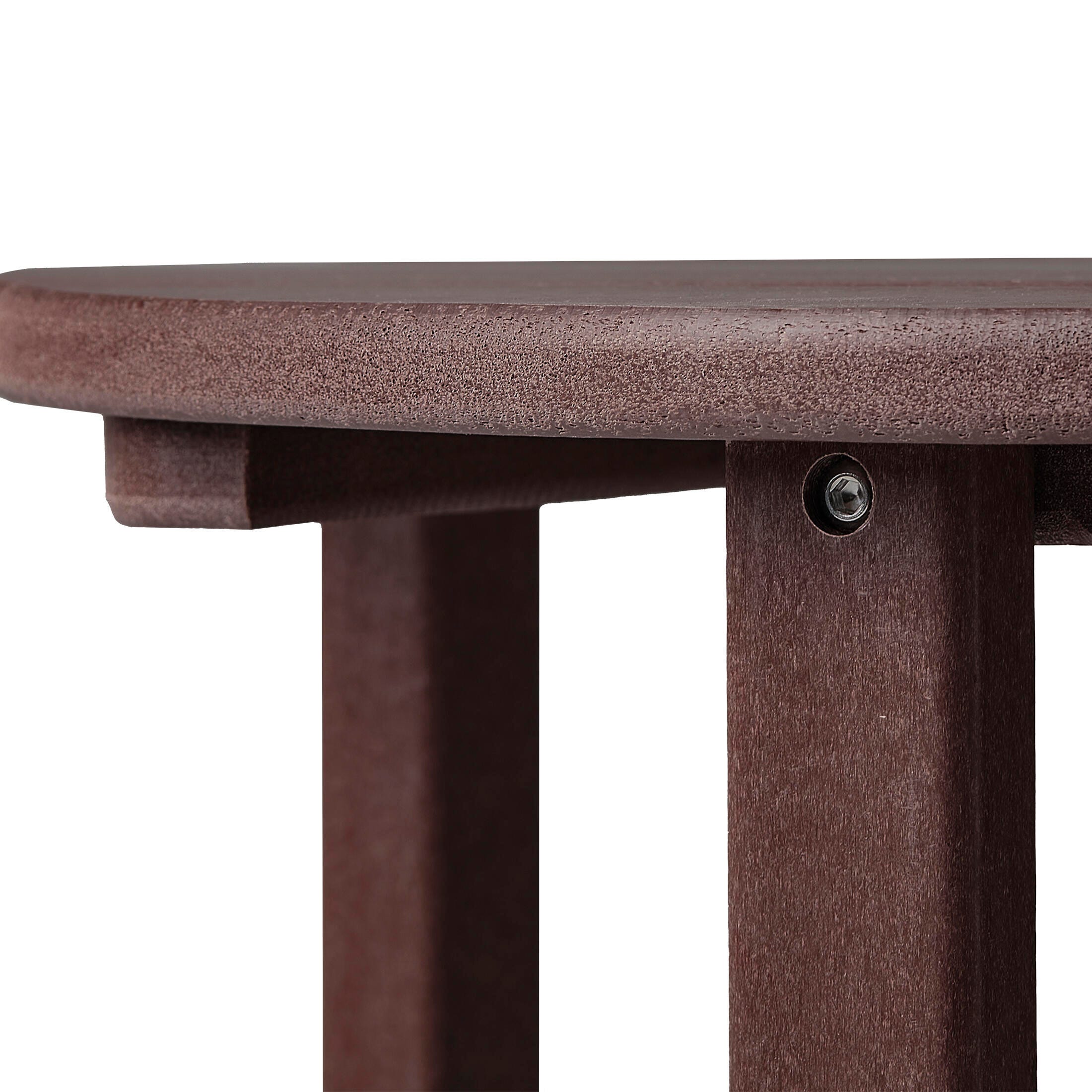 Seaside Outdoor Side Table, Dark Brown, large