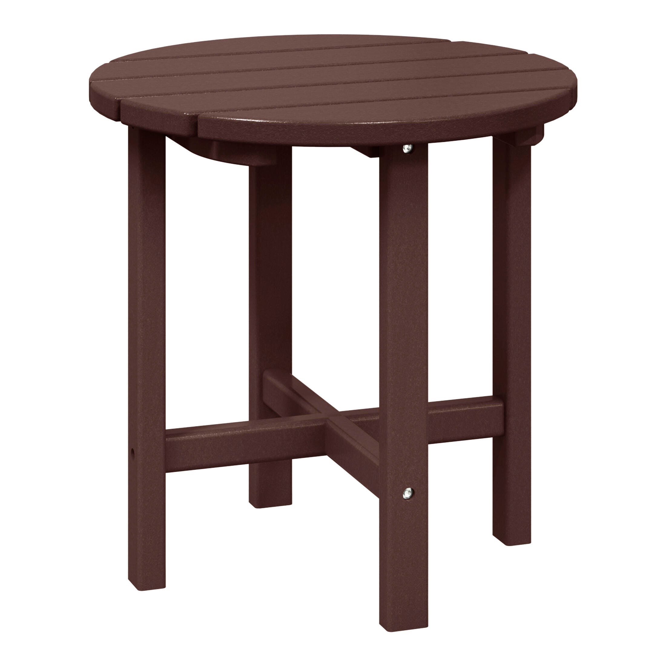 Seaside Outdoor Side Table, Dark Brown, large