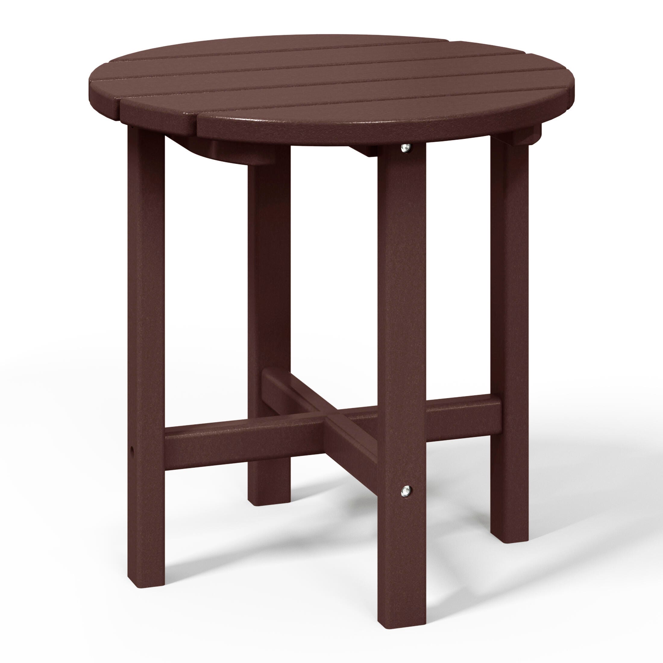 Seaside Outdoor Side Table, Dark Brown, large