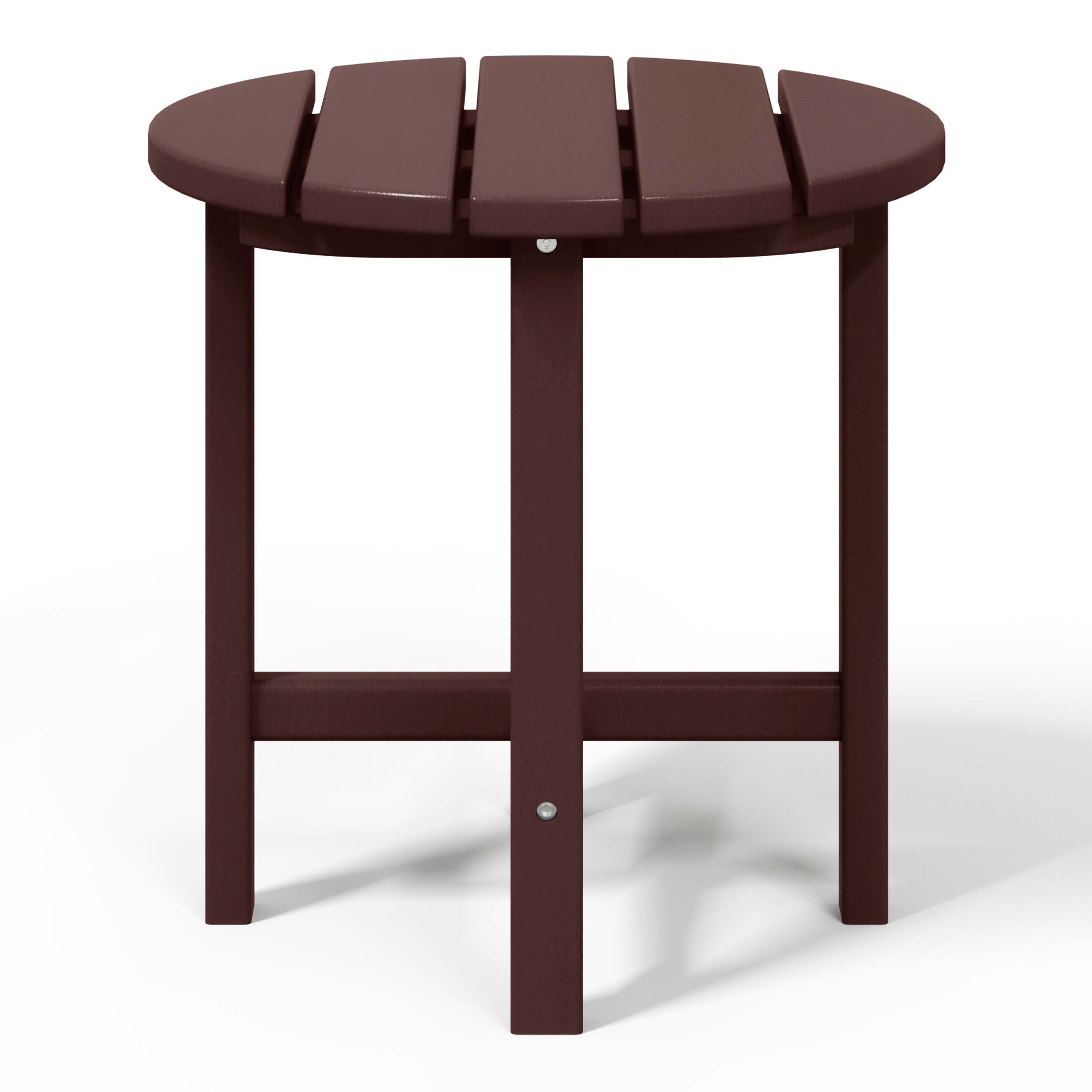 Seaside Outdoor Side Table, Dark Brown, large