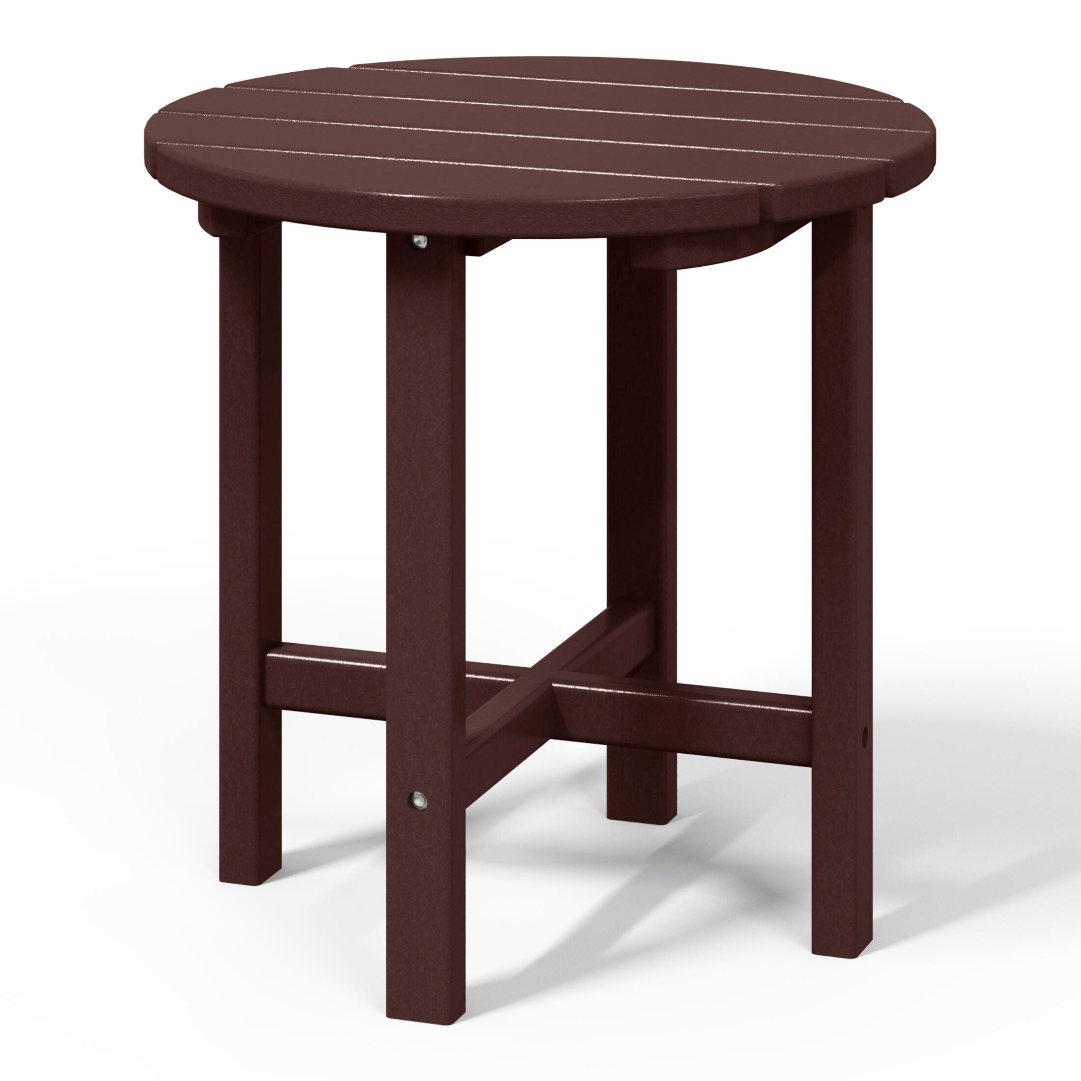 Seaside Outdoor Side Table, Dark Brown, large