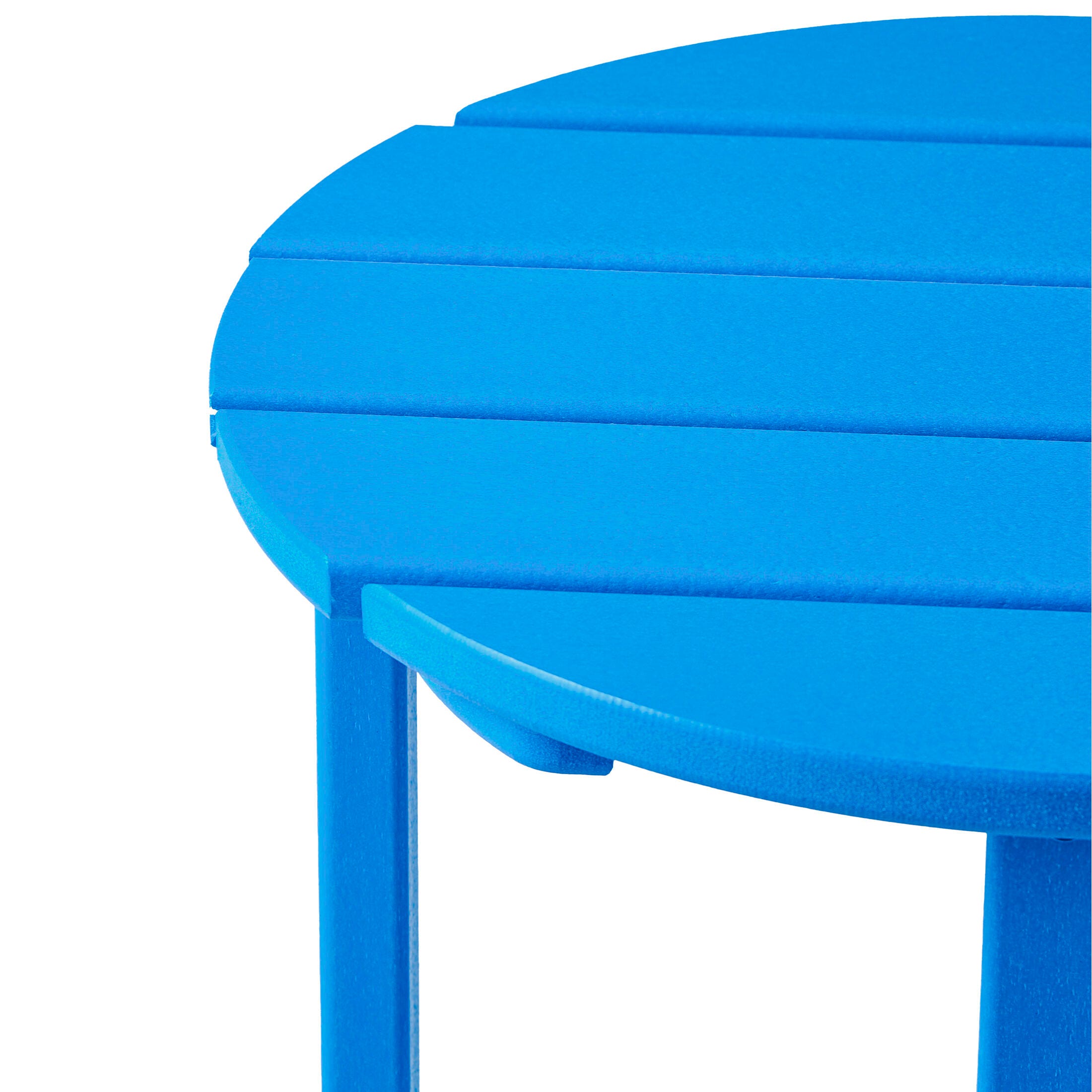 Seaside Outdoor Side Table, Pacific Blue, large