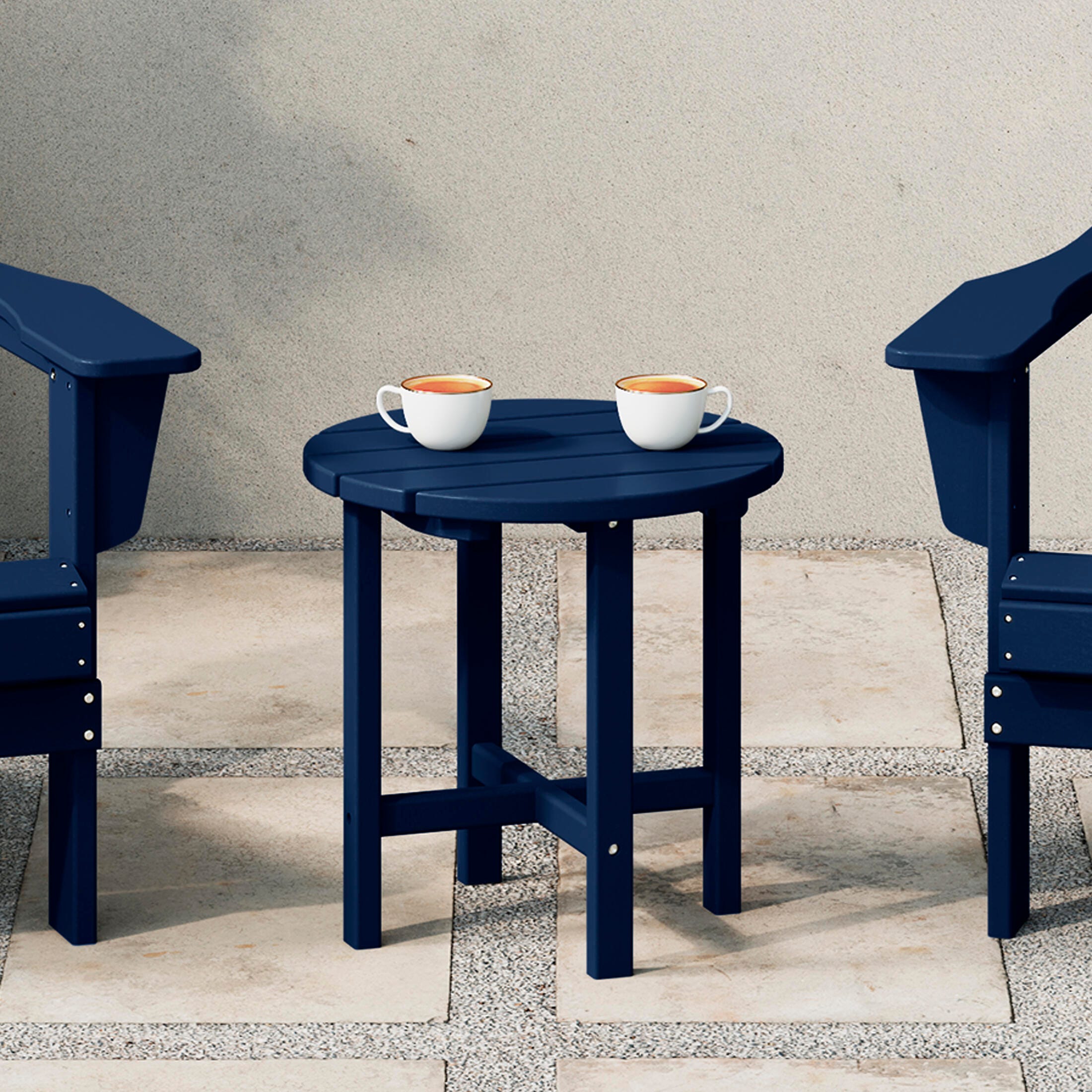 Seaside Outdoor Side Table, Navy Blue, rollover