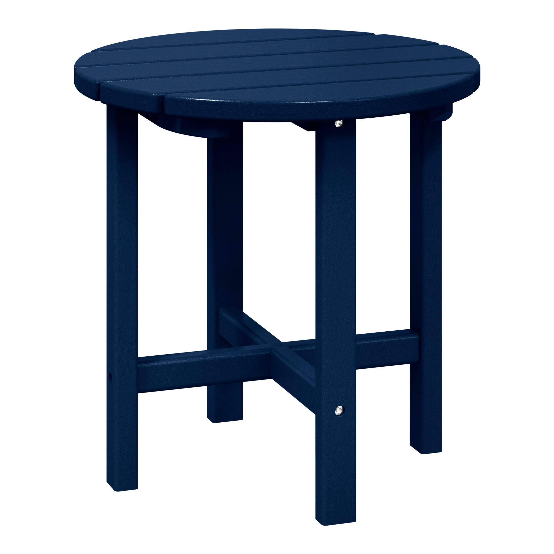 Seaside Outdoor Side Table, Navy Blue, large