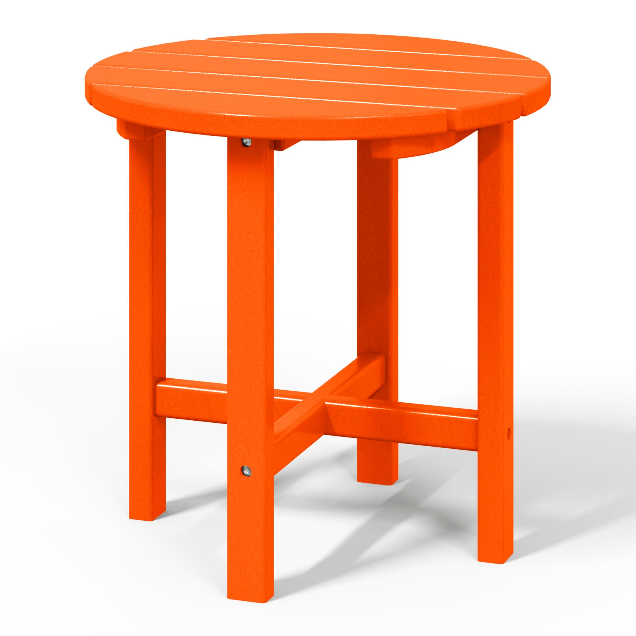 Seaside Outdoor Side Table, Orange, large