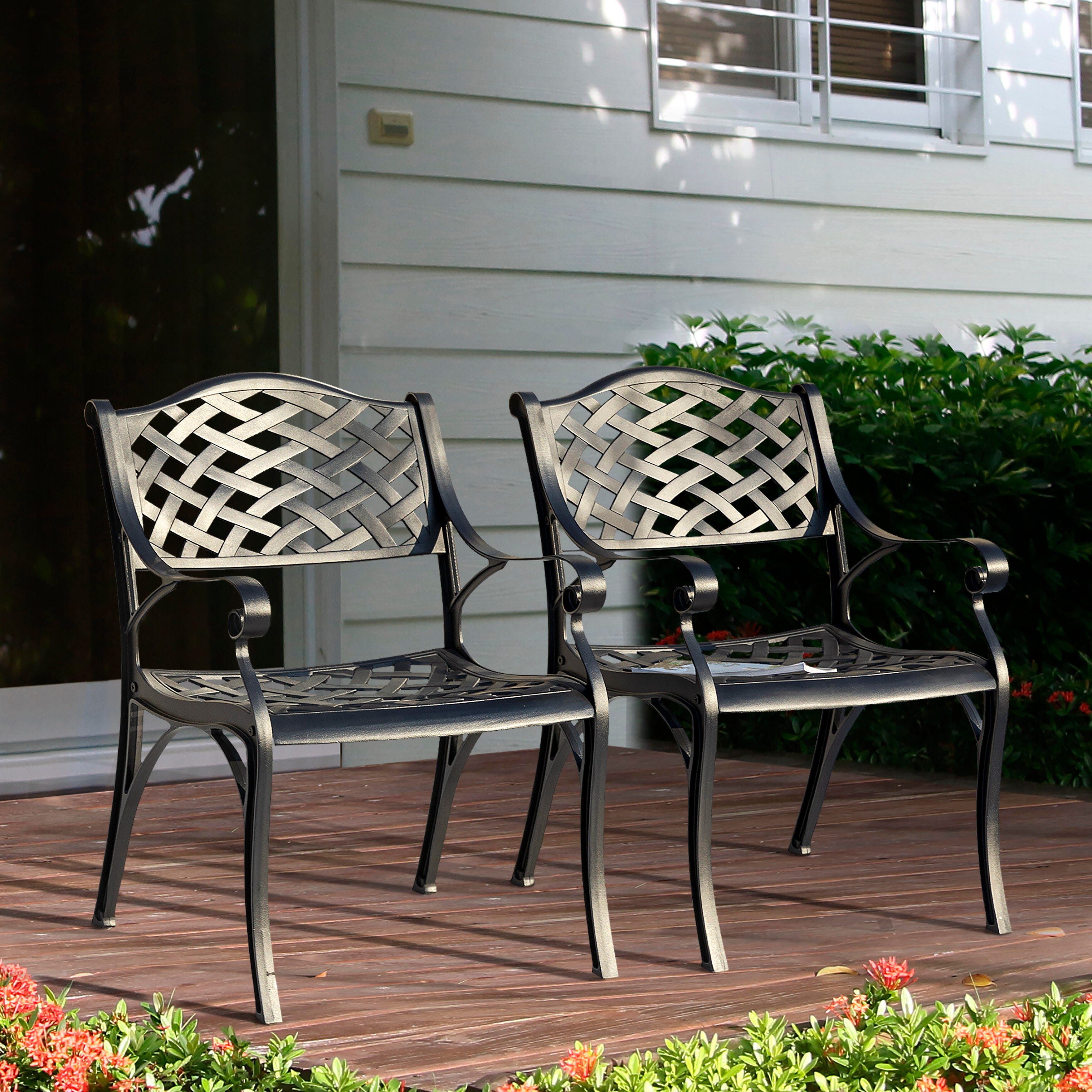 Nuu Garden Patio Dining Chairs Set of 2, , large