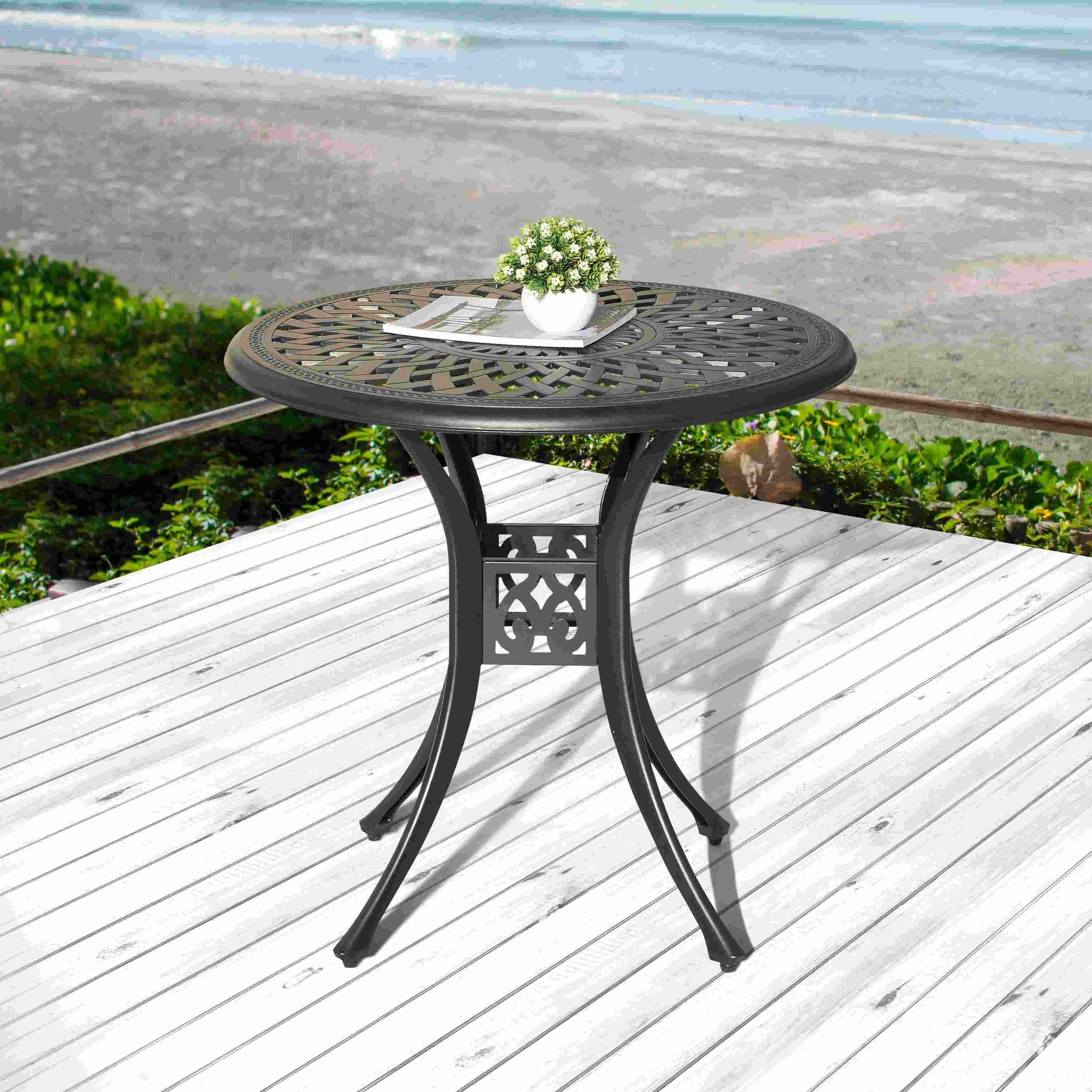 Nuu Garden 31" Outdoor Bistro Table, , large