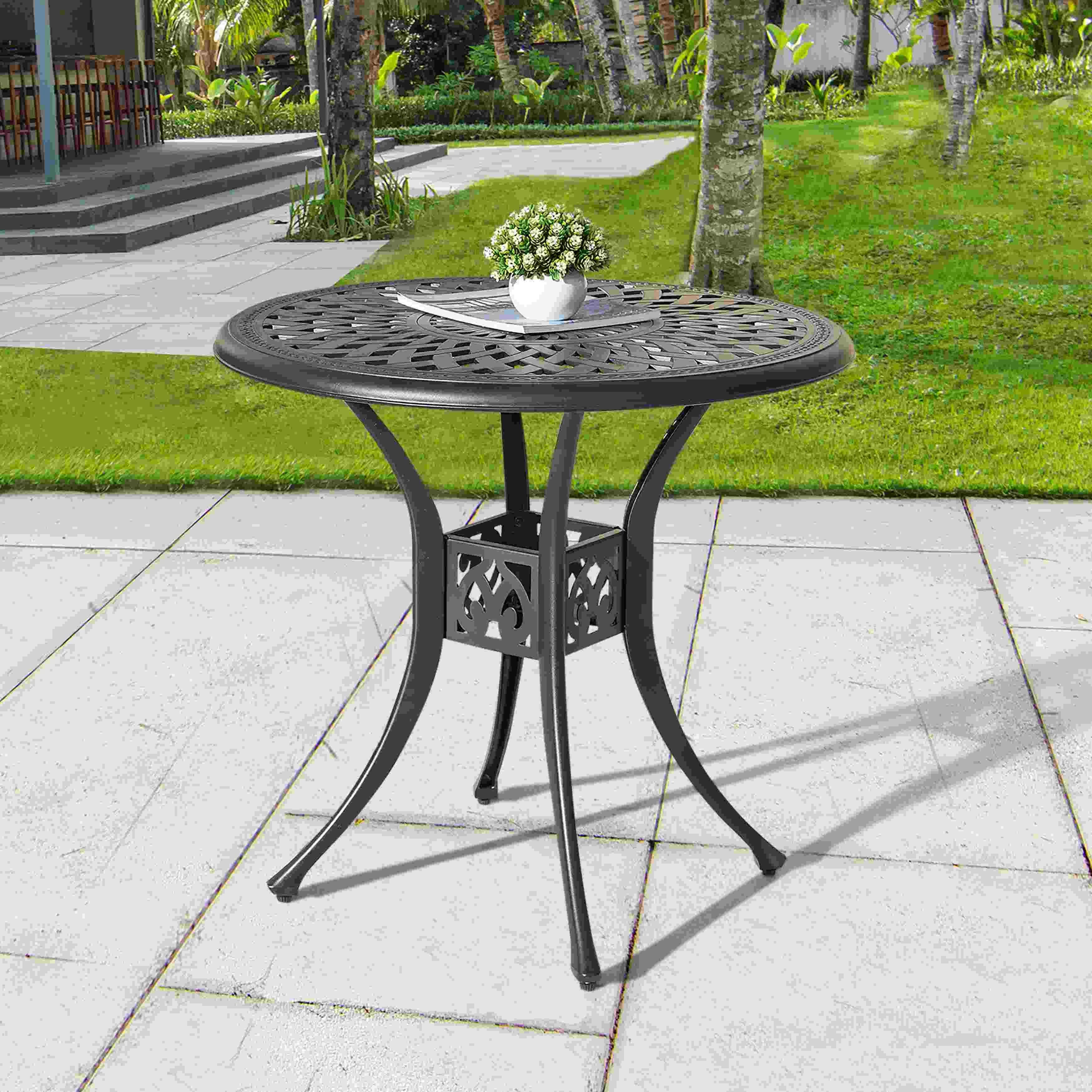 Nuu Garden 31" Outdoor Bistro Table, , large