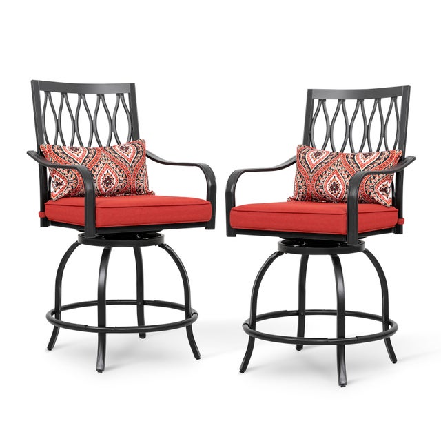 Nuu Garden Outdoor Swivel Bar Stool (Set of 2)