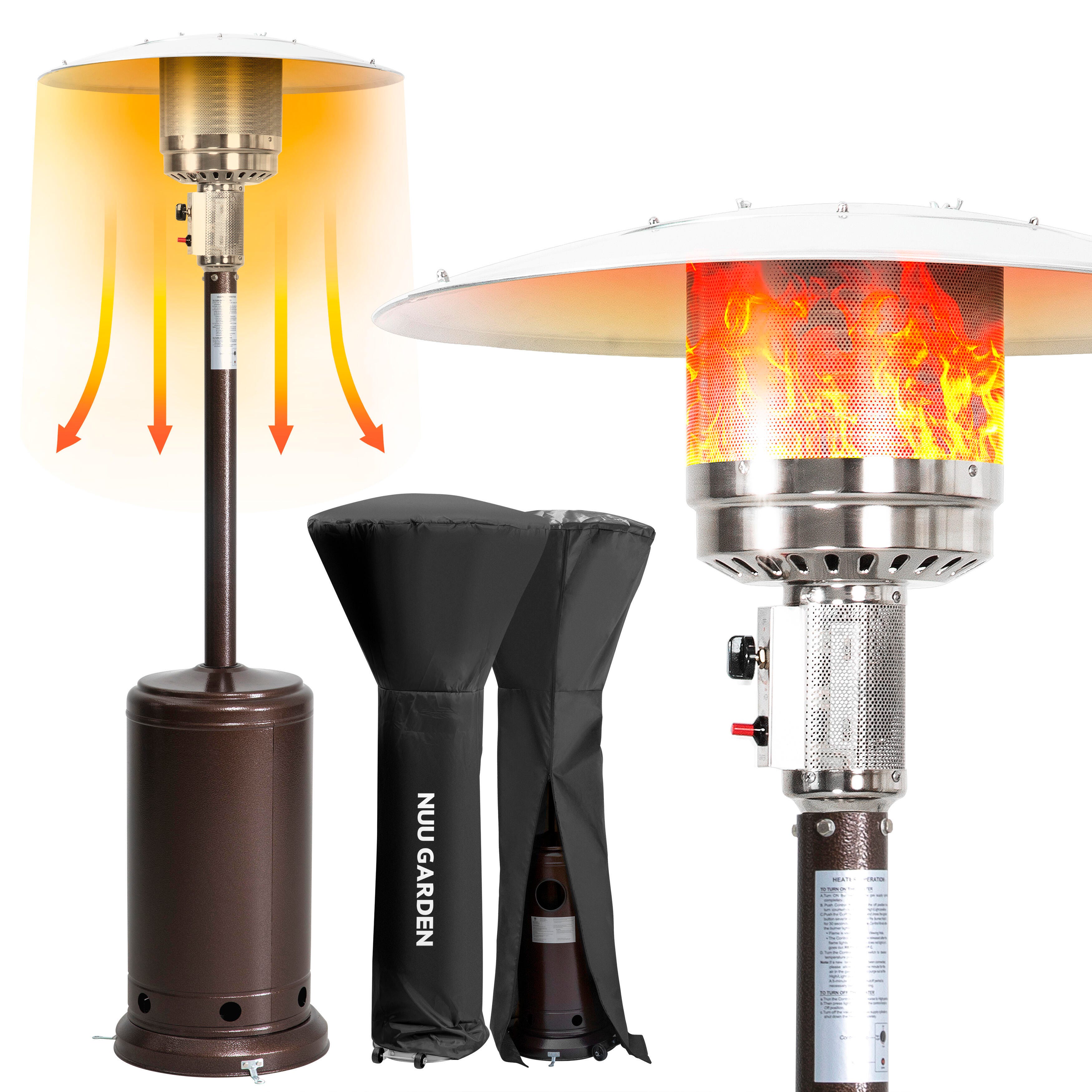Nuu Garden Outdoor Gas Patio Heater, , large