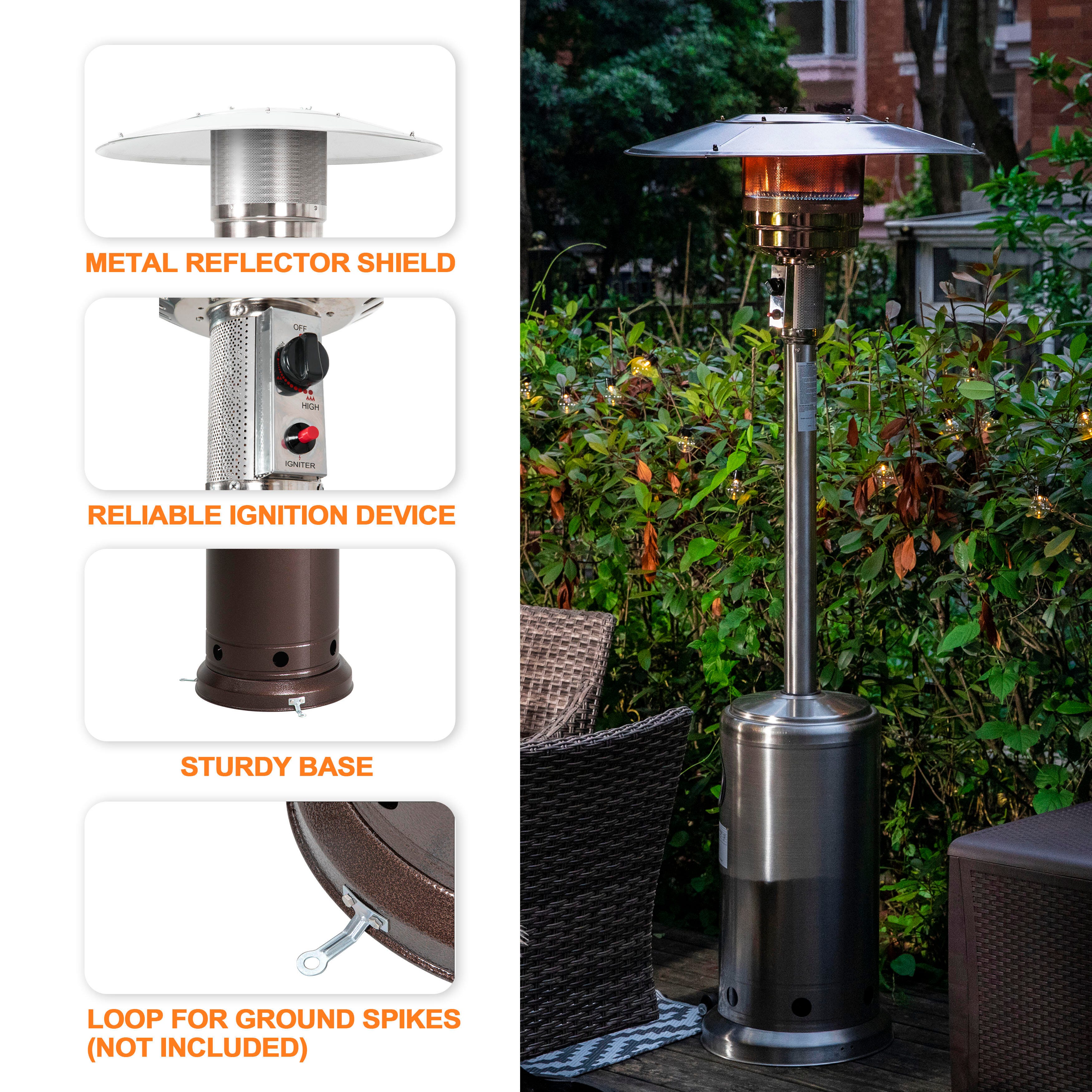 Nuu Garden Outdoor Gas Patio Heater, , large