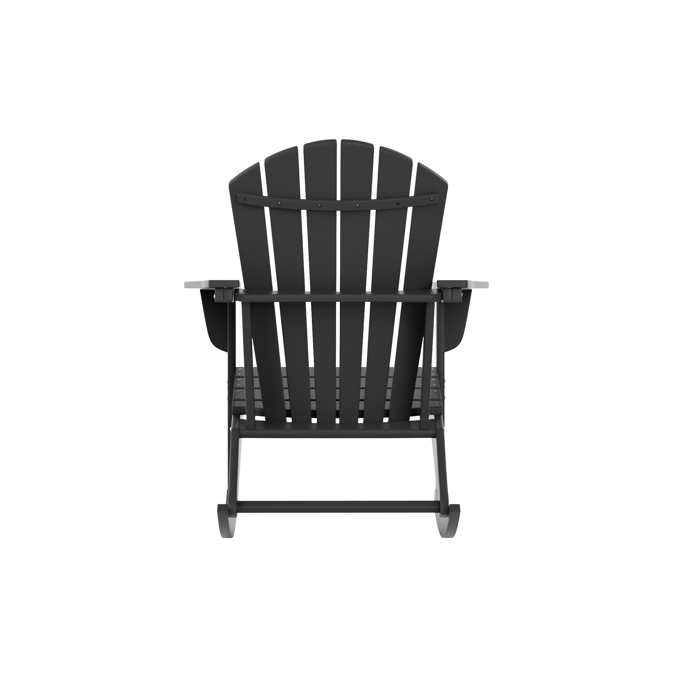Bayview Classic Seashell Rocking Chair, Gray, large