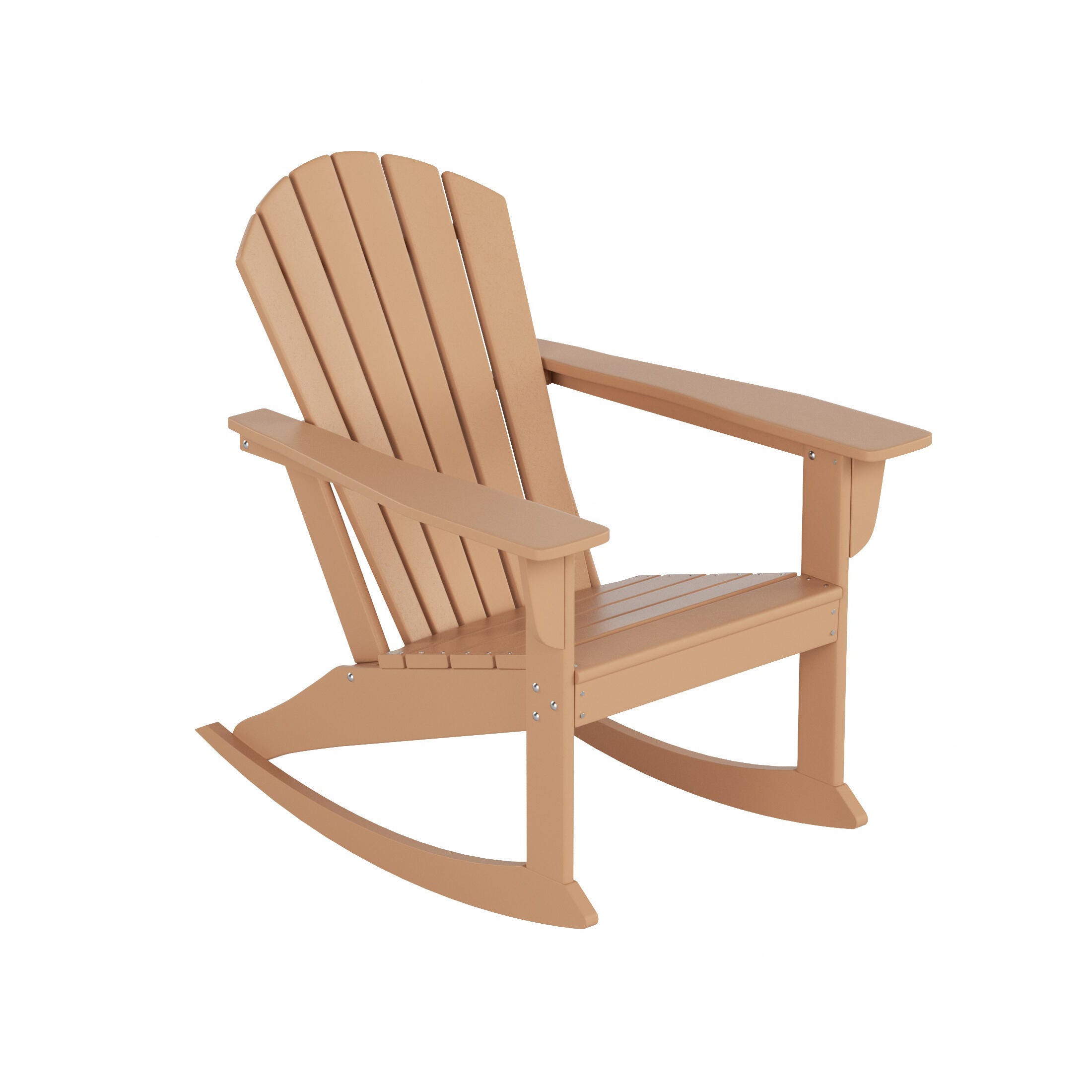 Bayview Classic Seashell Rocking Chair, Teak, large