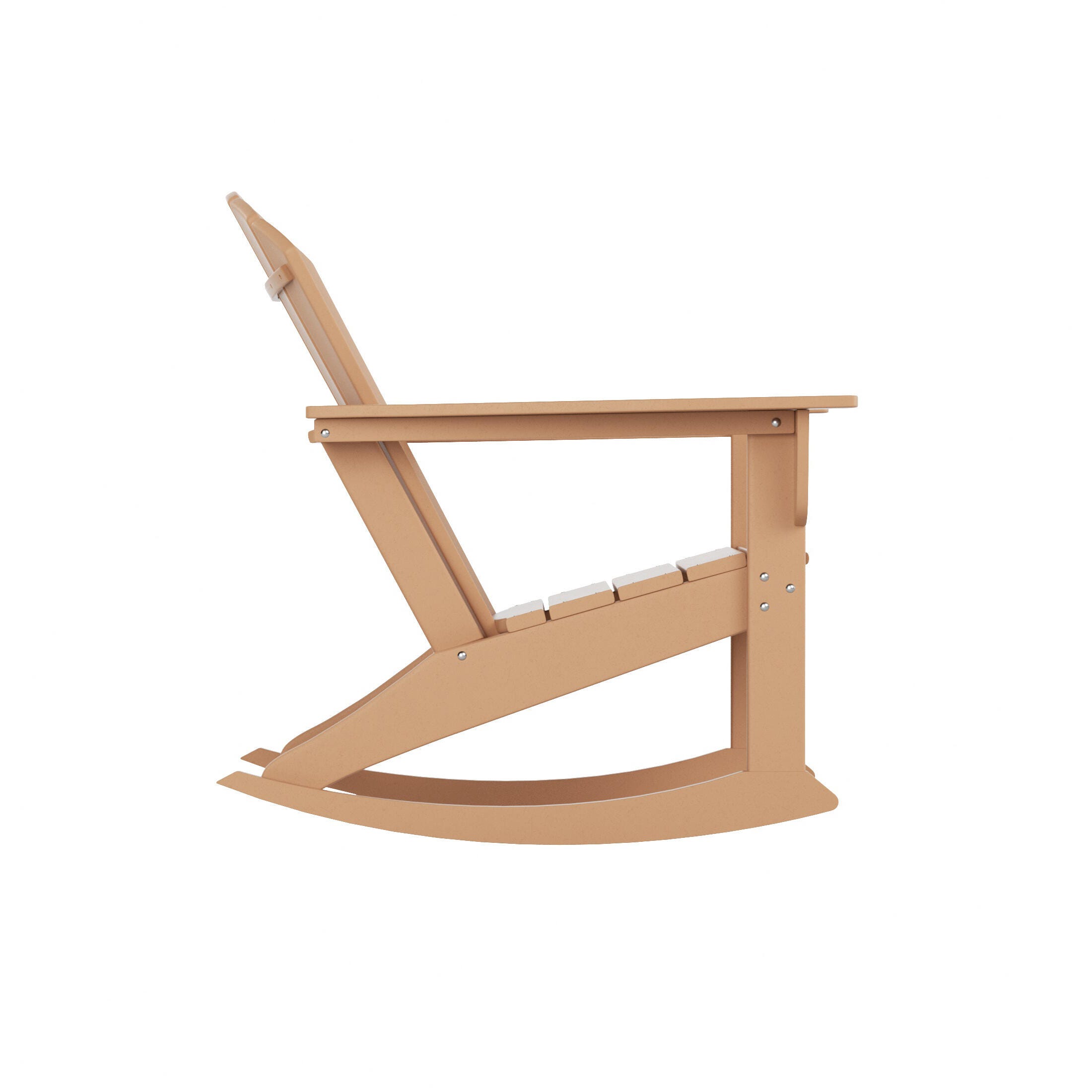 Bayview Classic Seashell Rocking Chair, Teak, large
