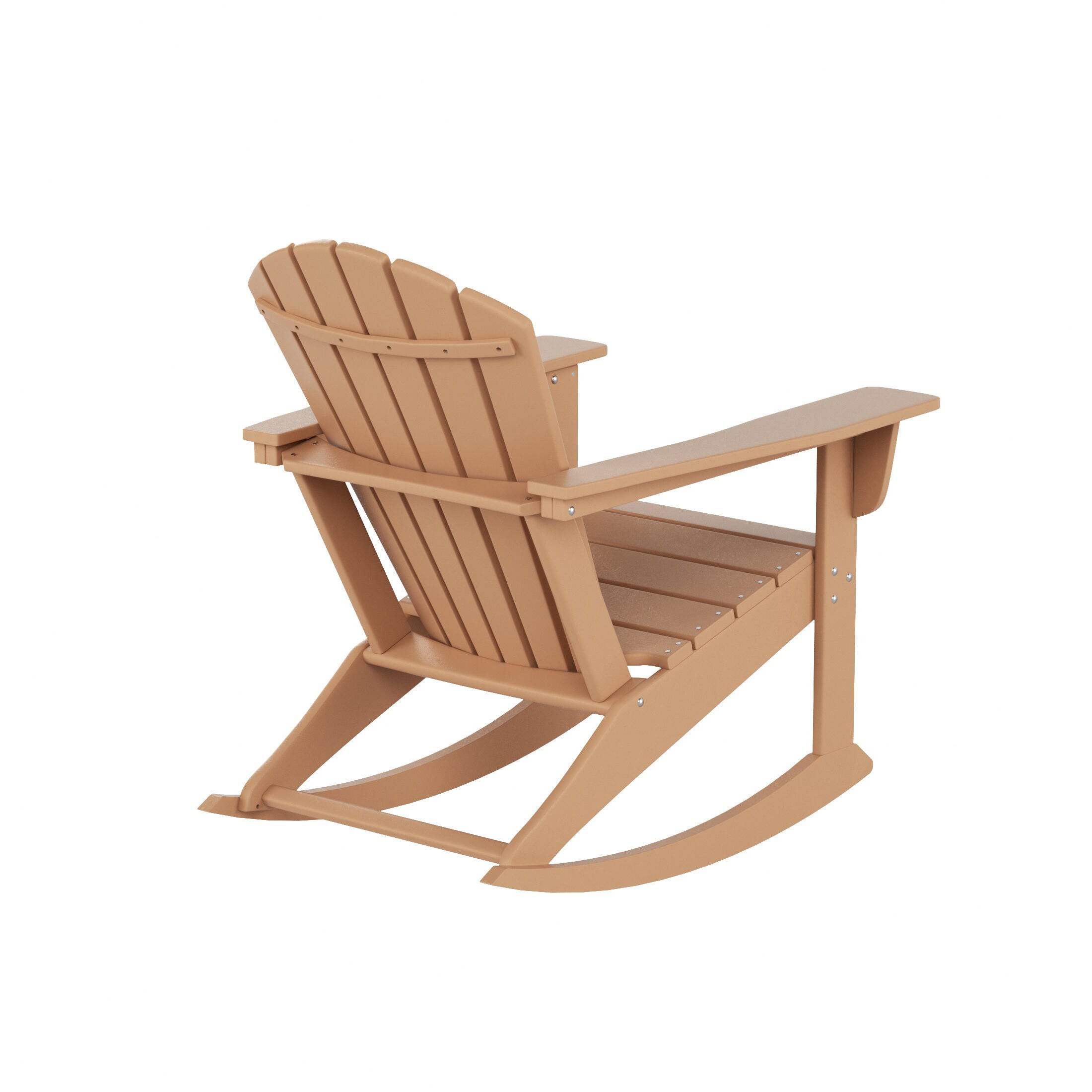 Bayview Classic Seashell Rocking Chair, Teak, large