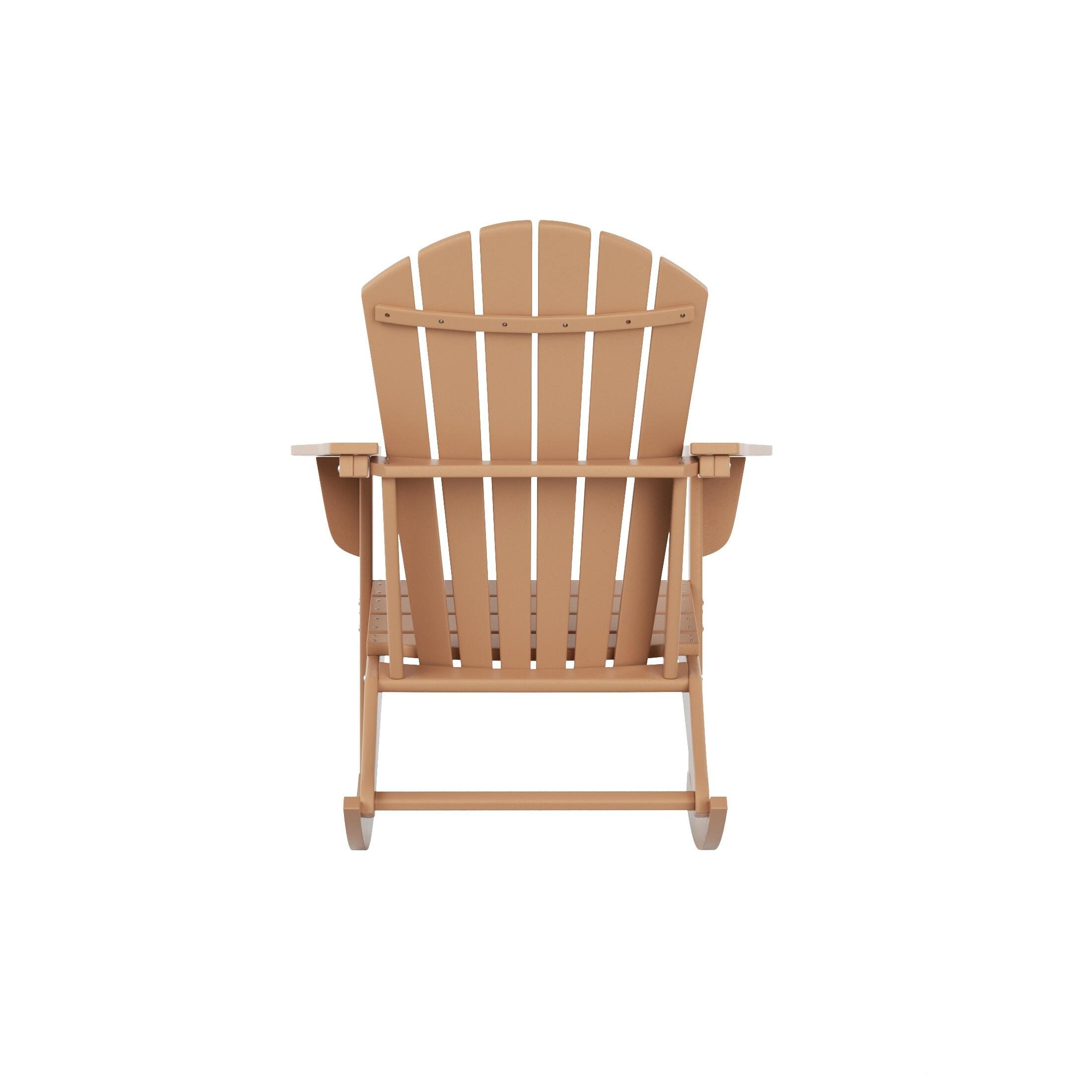 Bayview Classic Seashell Rocking Chair, Teak, large