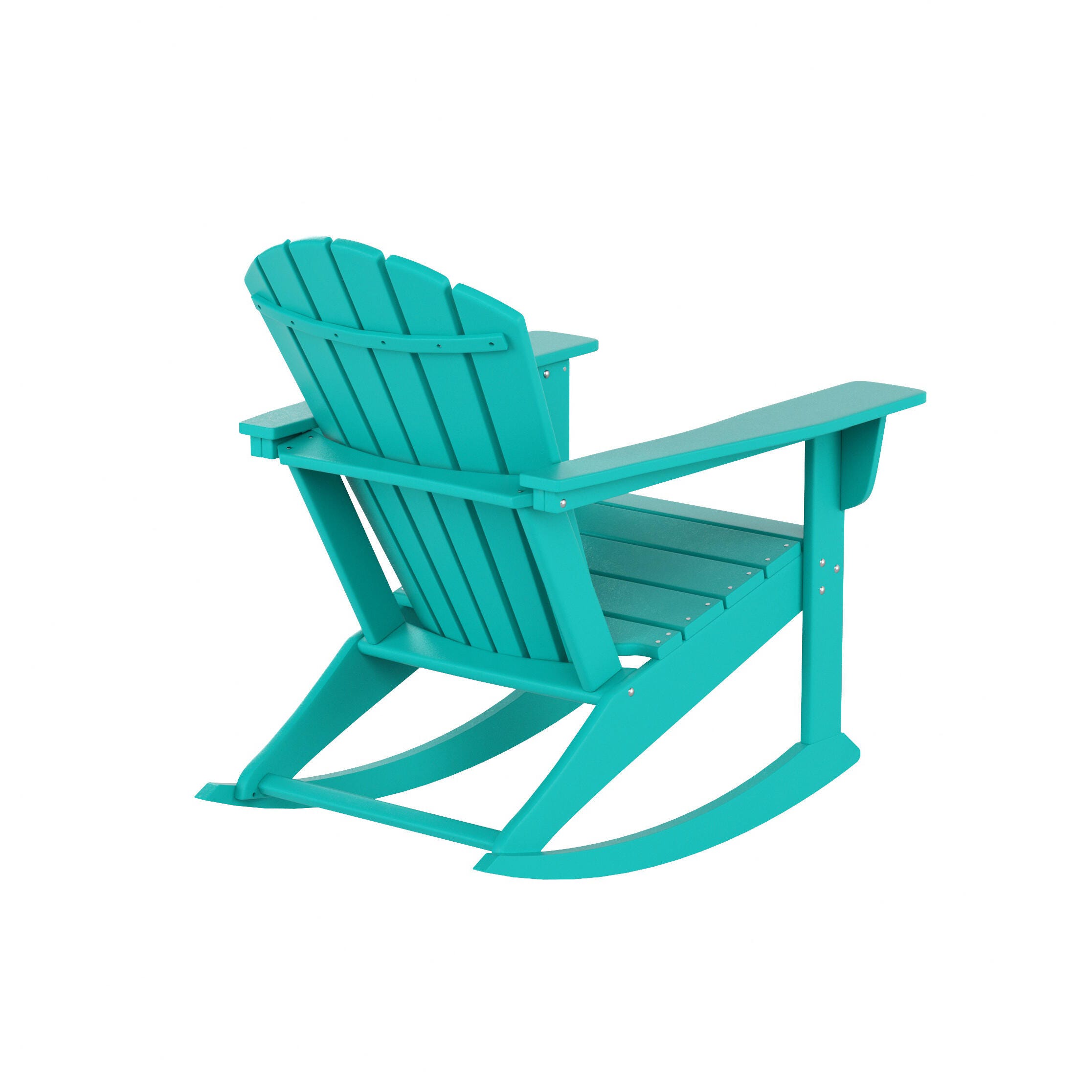 Bayview Classic Seashell Rocking Chair, Turquoise, large
