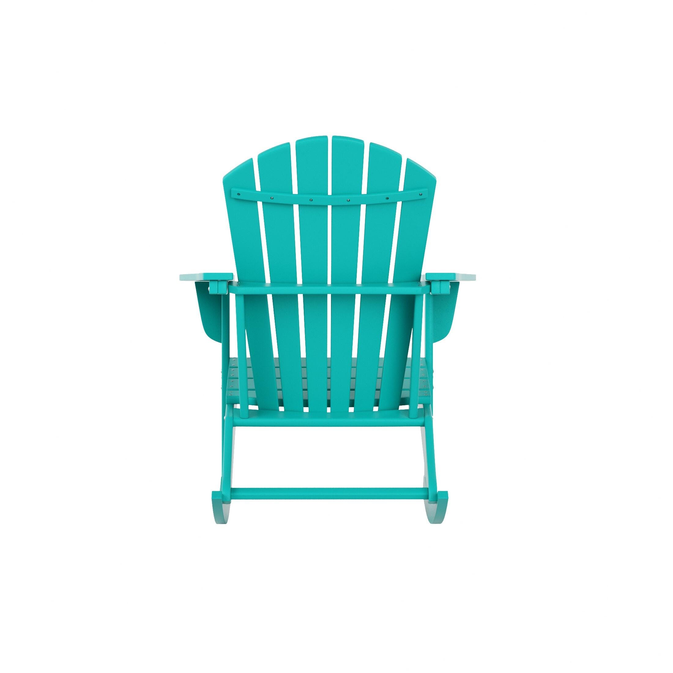Bayview Classic Seashell Rocking Chair, Turquoise, large