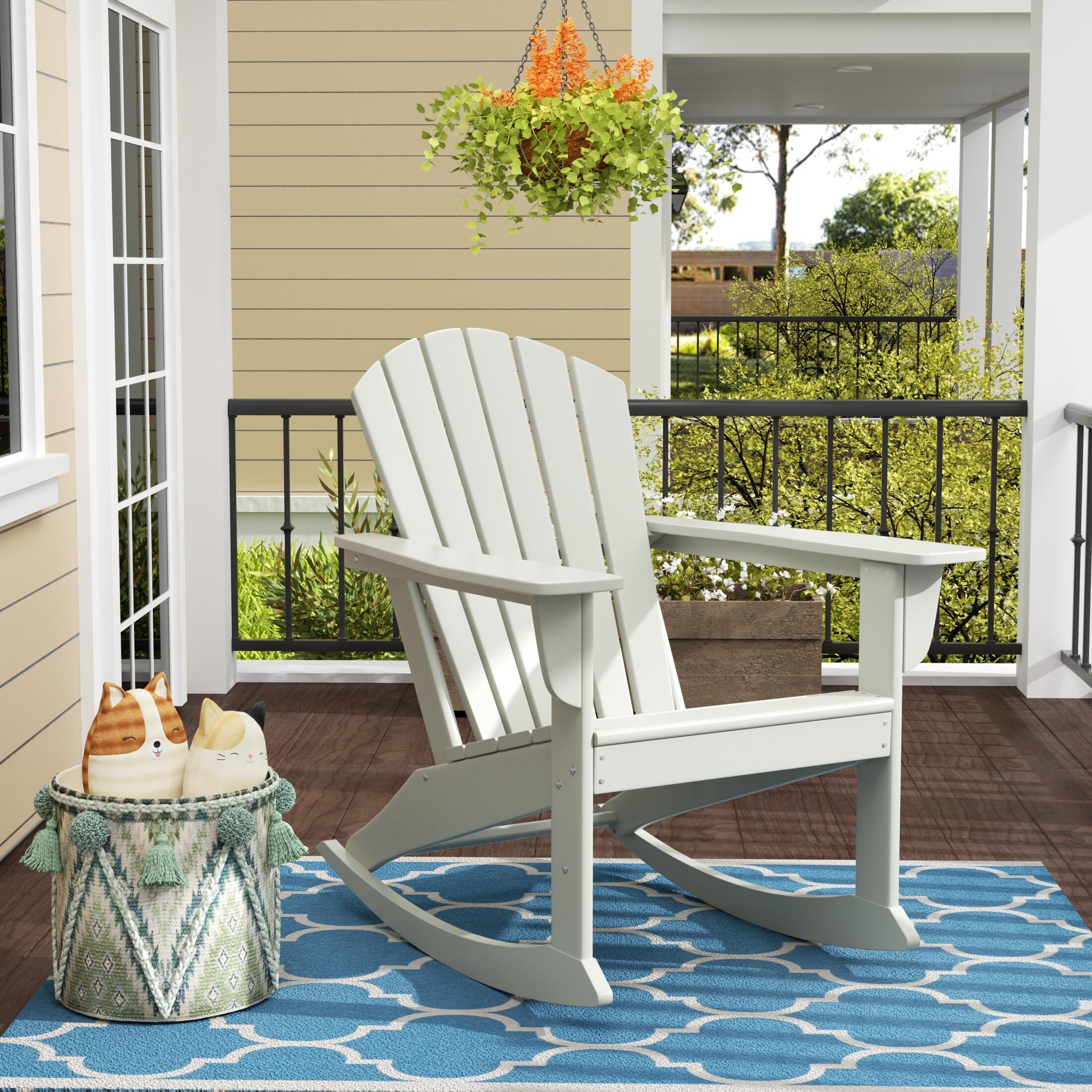 Bayview Classic Seashell Rocking Chair, Sand, rollover