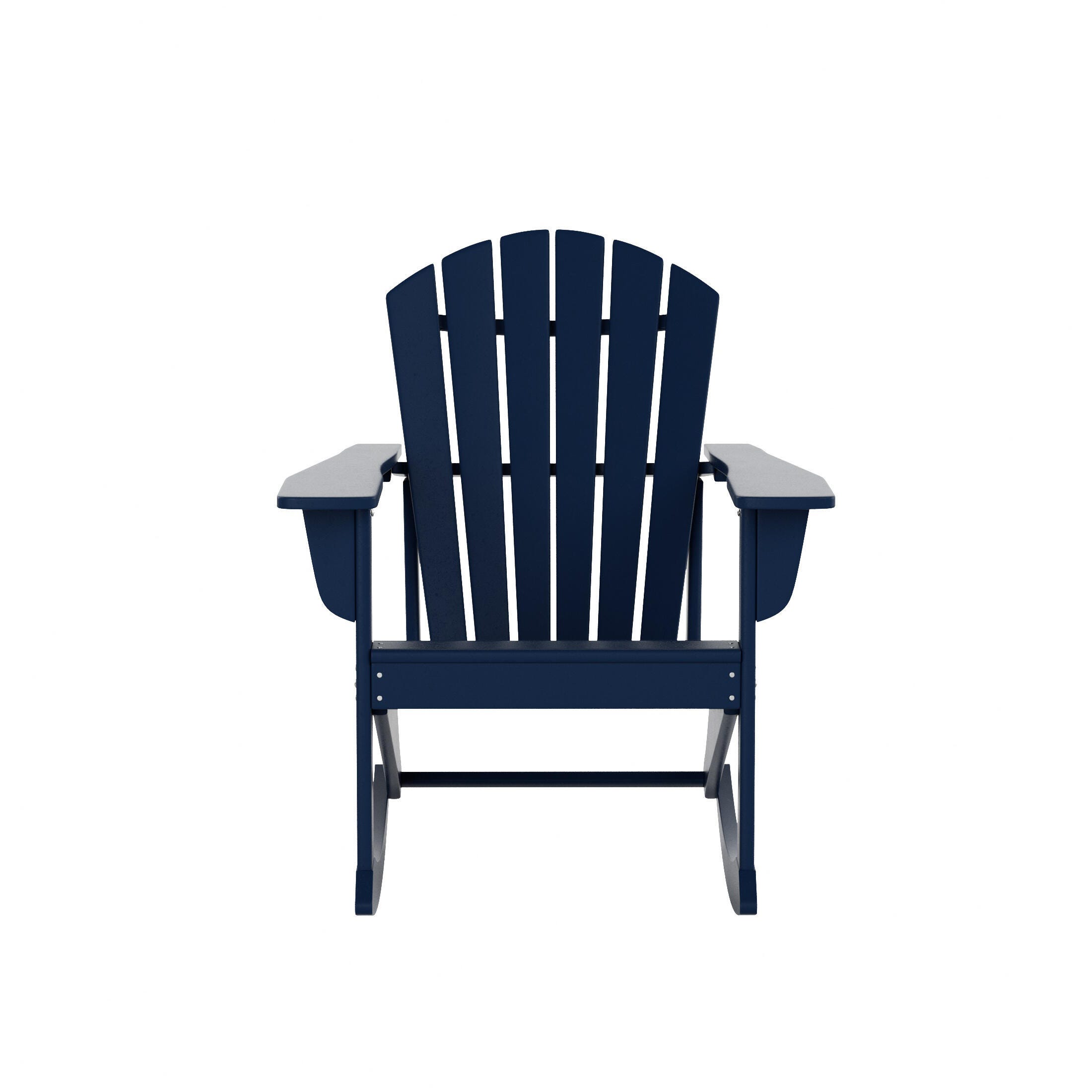 Bayview Classic Seashell Rocking Chair, Navy Blue, large
