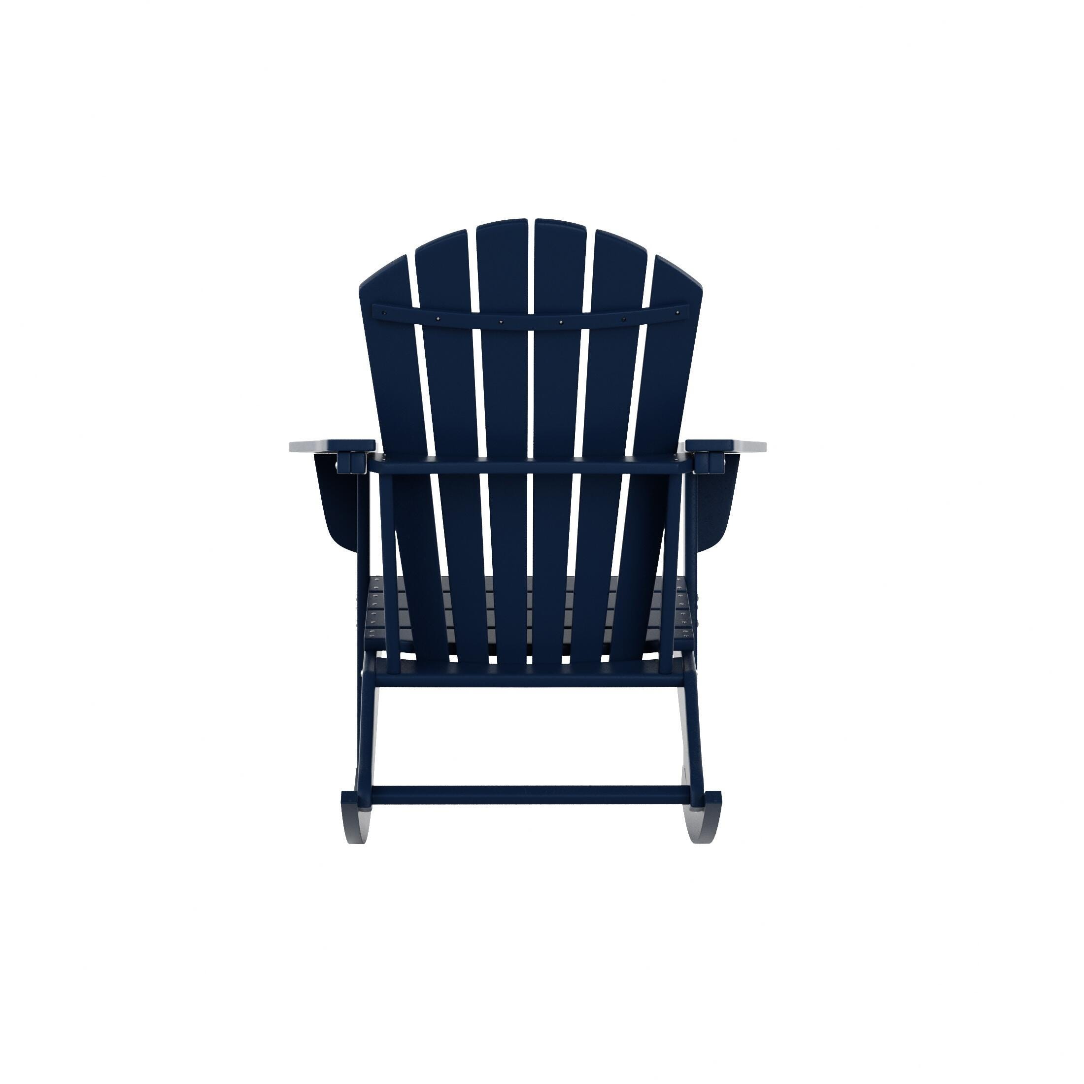 Bayview Classic Seashell Rocking Chair, Navy Blue, large