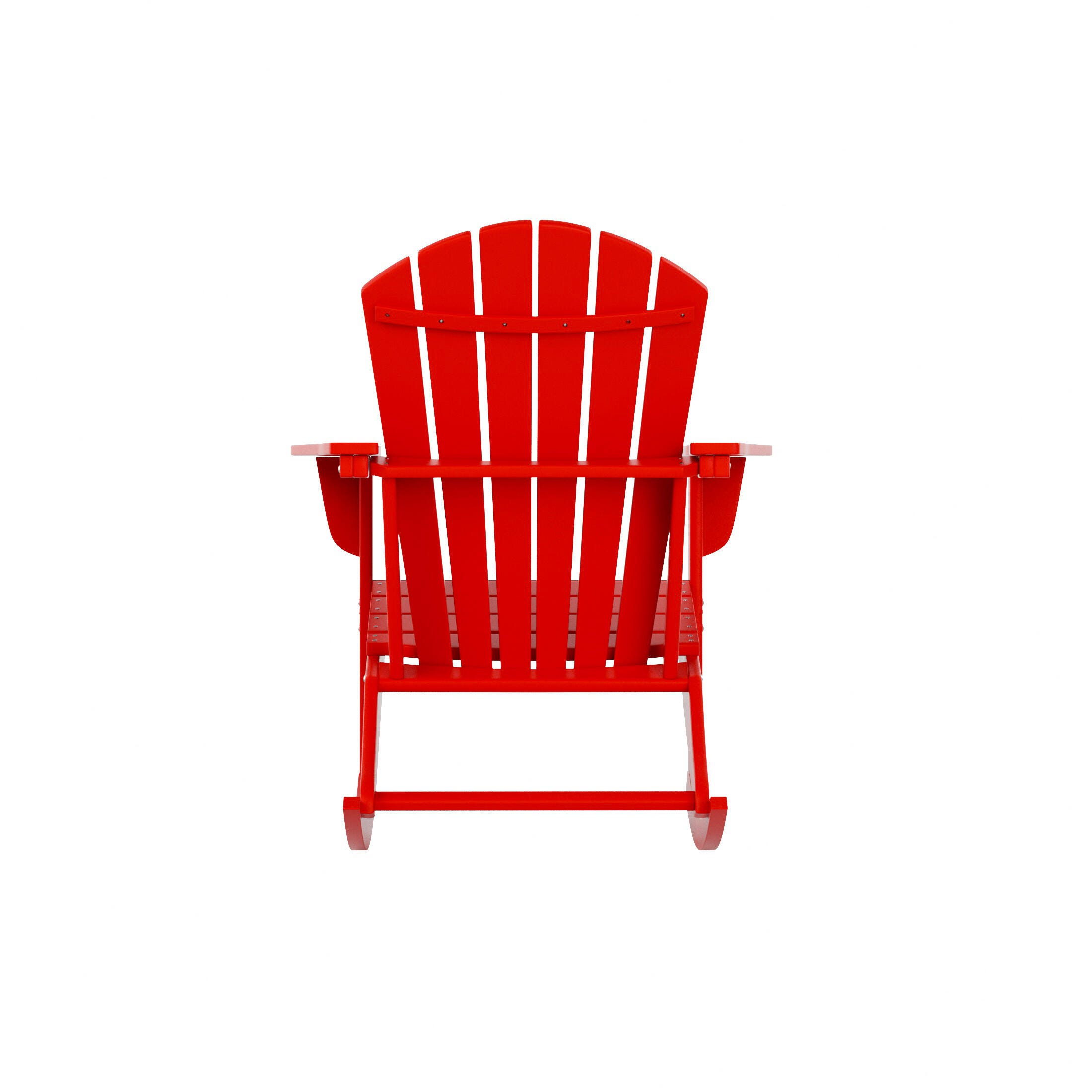 Bayview Classic Seashell Rocking Chair, Red, large