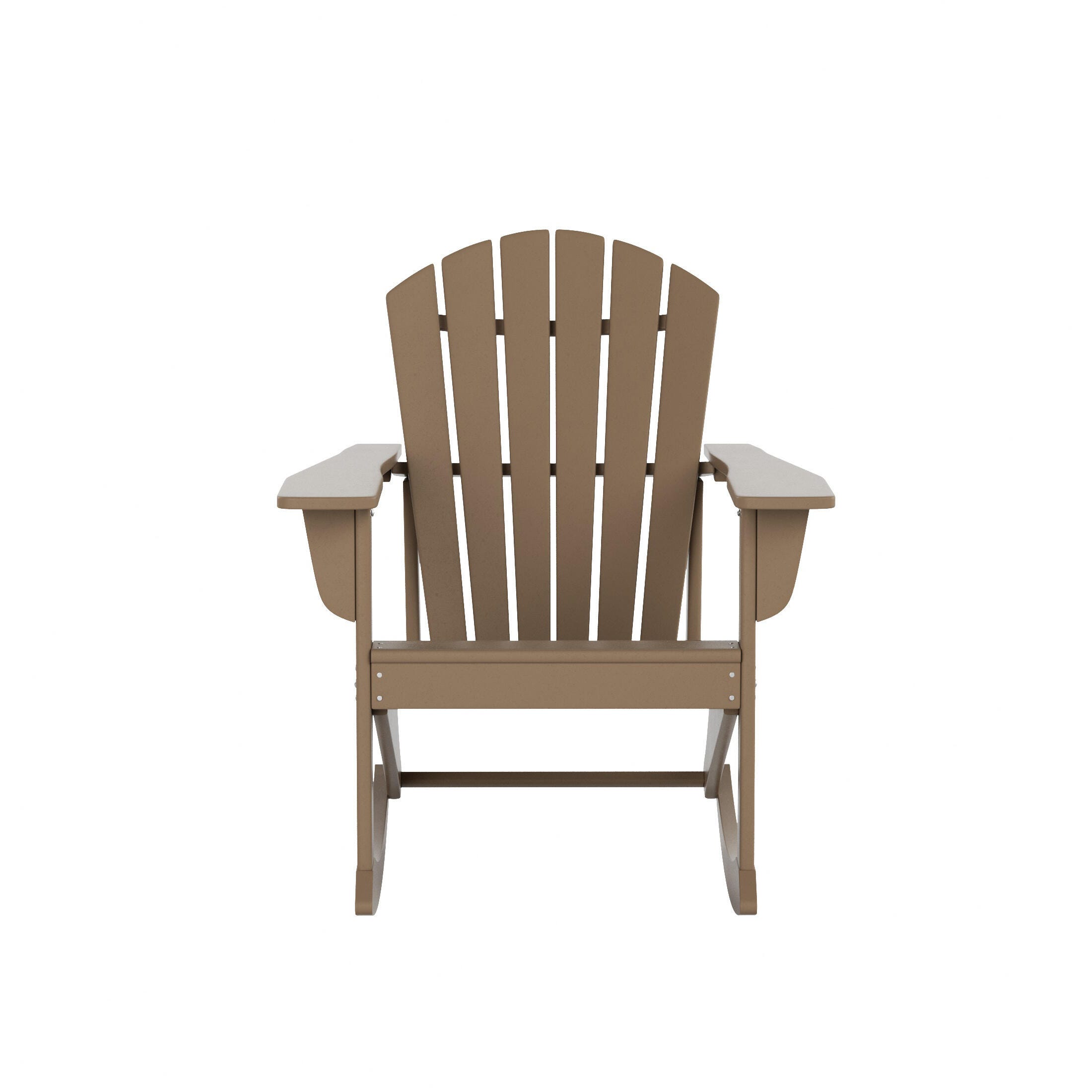 Bayview Classic Seashell Rocking Chair, Weathered Wood, large