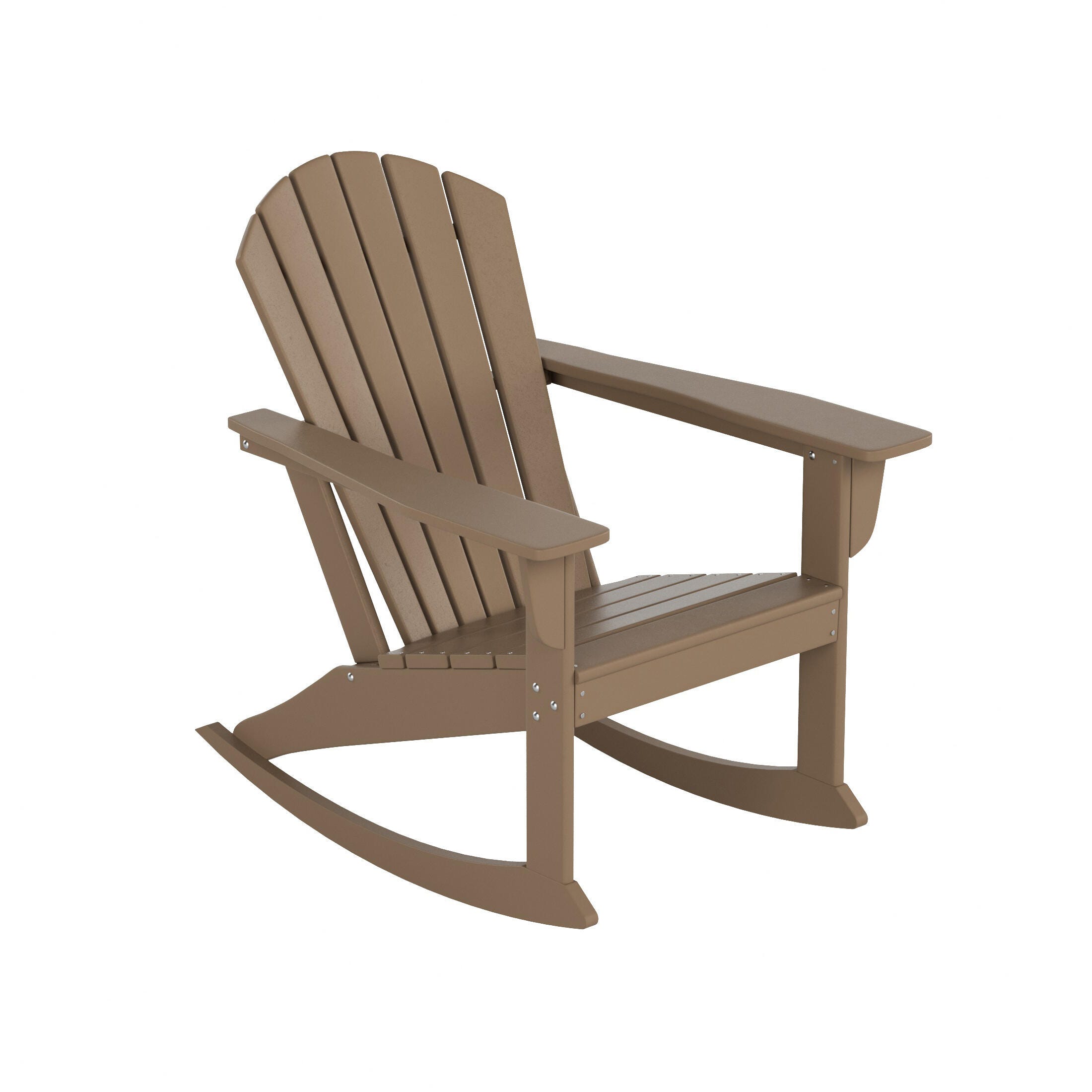 Bayview Classic Seashell Rocking Chair, Weathered Wood, large